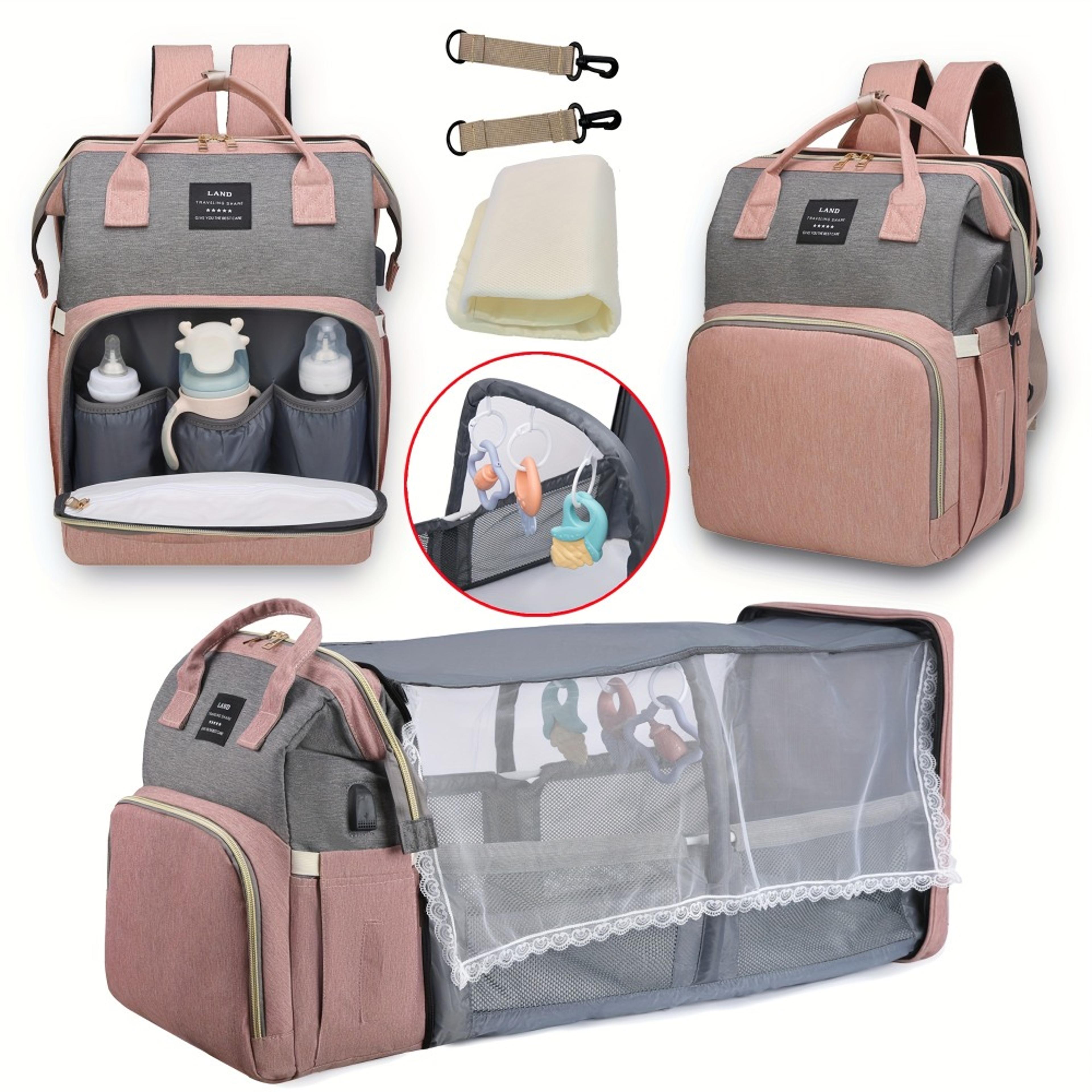 mommy bag, lightweight portable folding crib bed, large-capacity travel maternity bags, baby backpack, female mommy