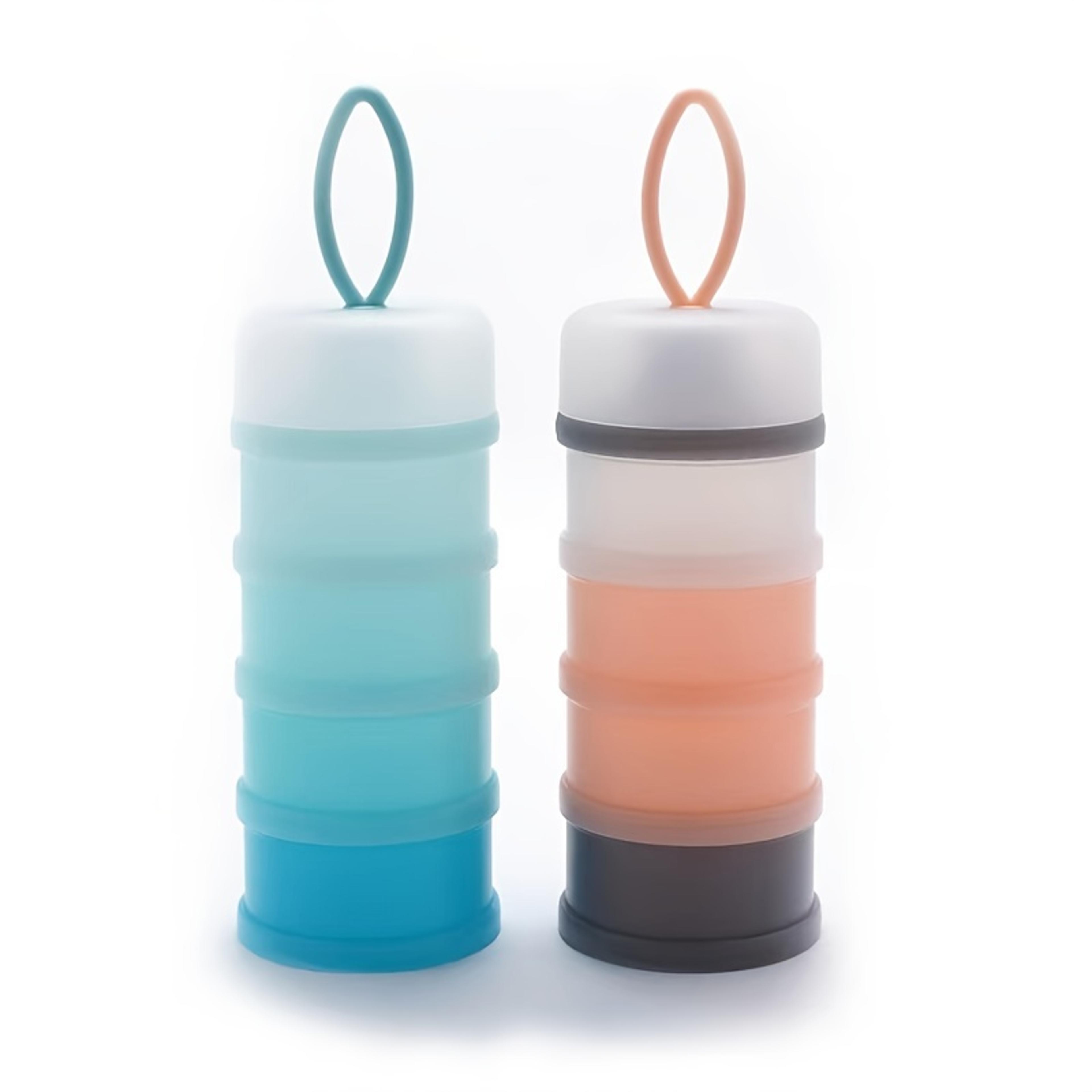 layers baby milk powder container, portable formula dispenser, large capacity food storage box for easy feeding