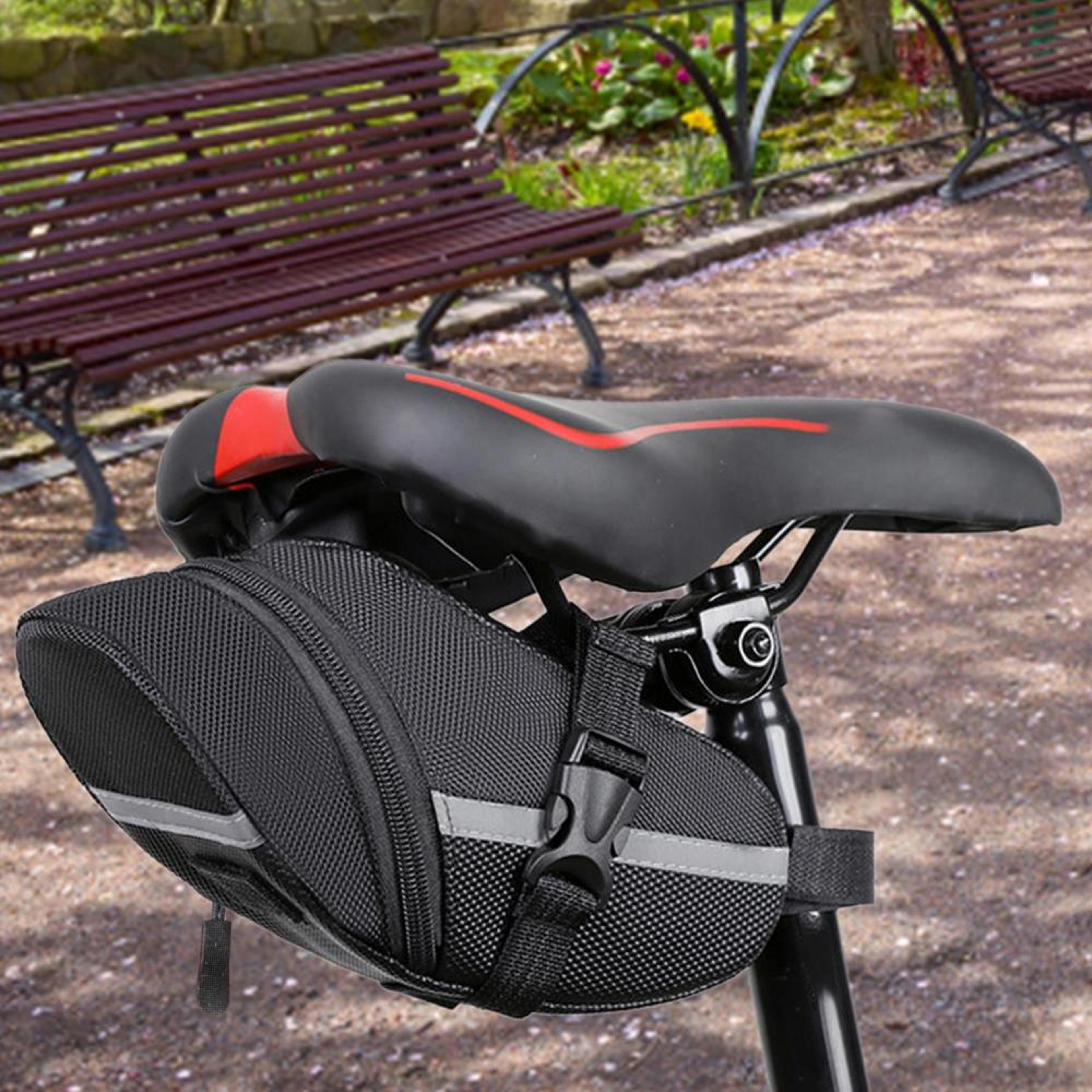 bicycle waterproof saddle bag, reflective tail bag, universal rear bag for bike, outdoor bicycle accessories