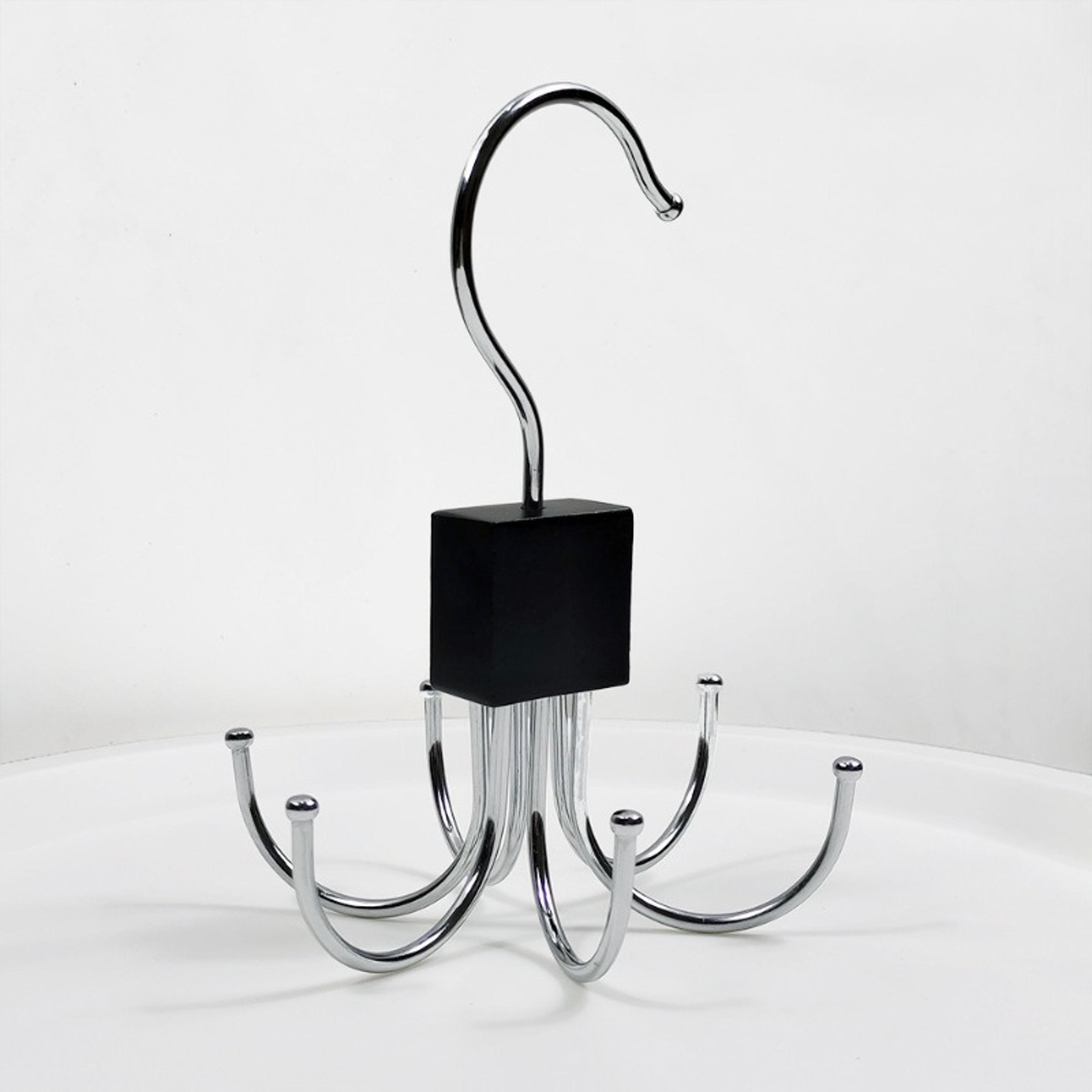 rotating storage hanger with hooks, enhanced belt and scarf rack, wooden wardrobe organizer