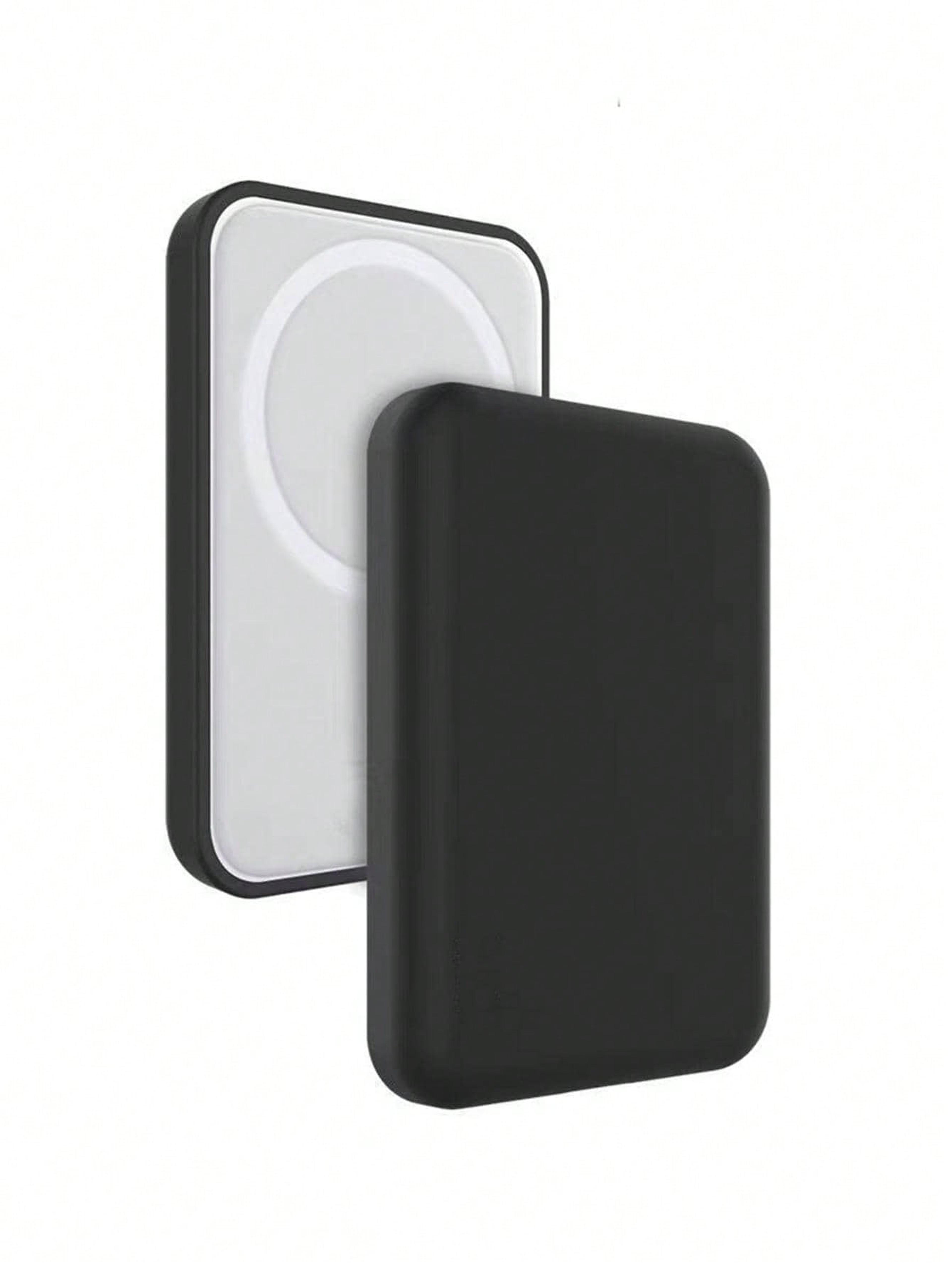 black charging case protector, compatible with apple's original mag safe wireless power bank, durable cover