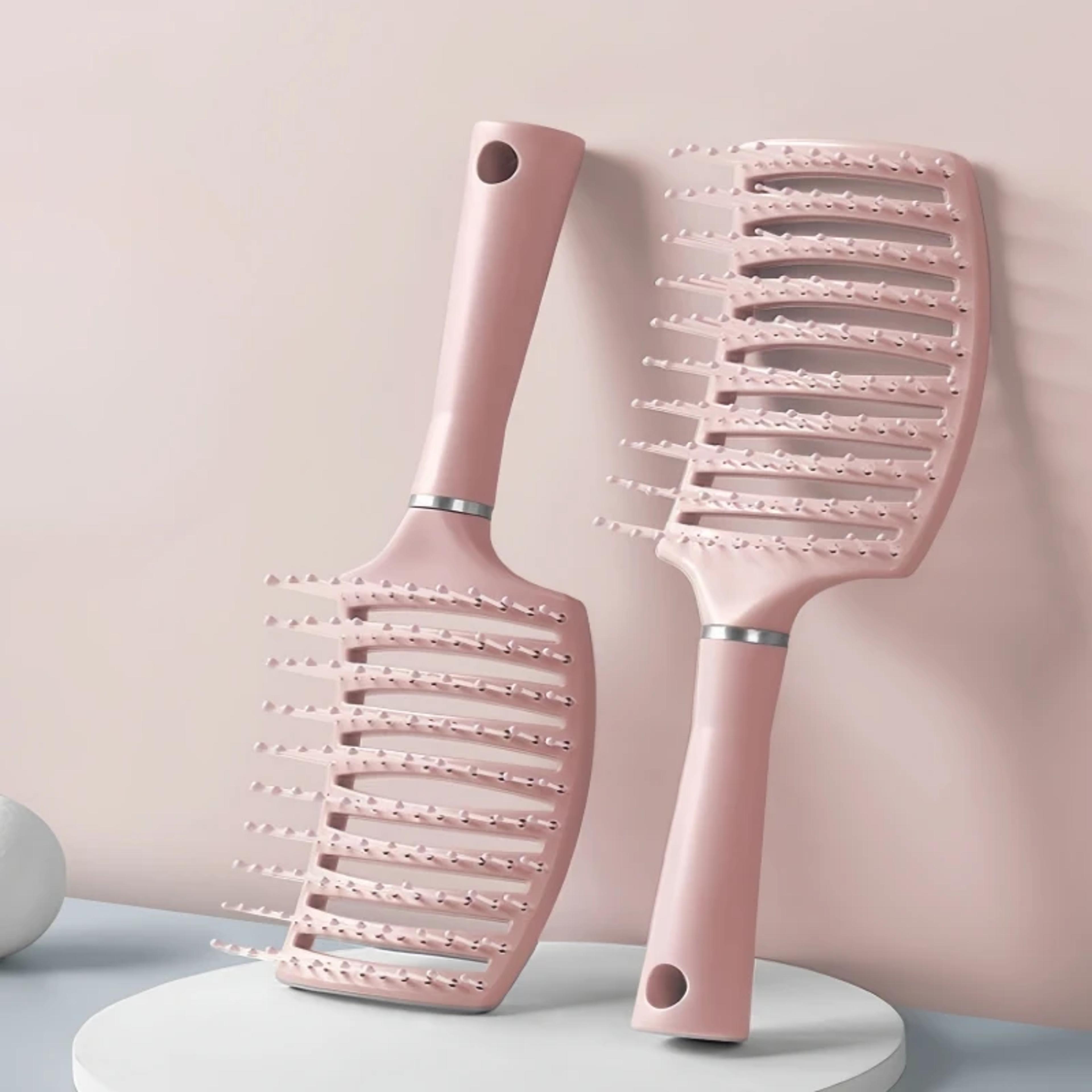 hair brush, air cushion comb for fluffy, anti-hair loss massage, best for all hair types, long, thick, thin, curly