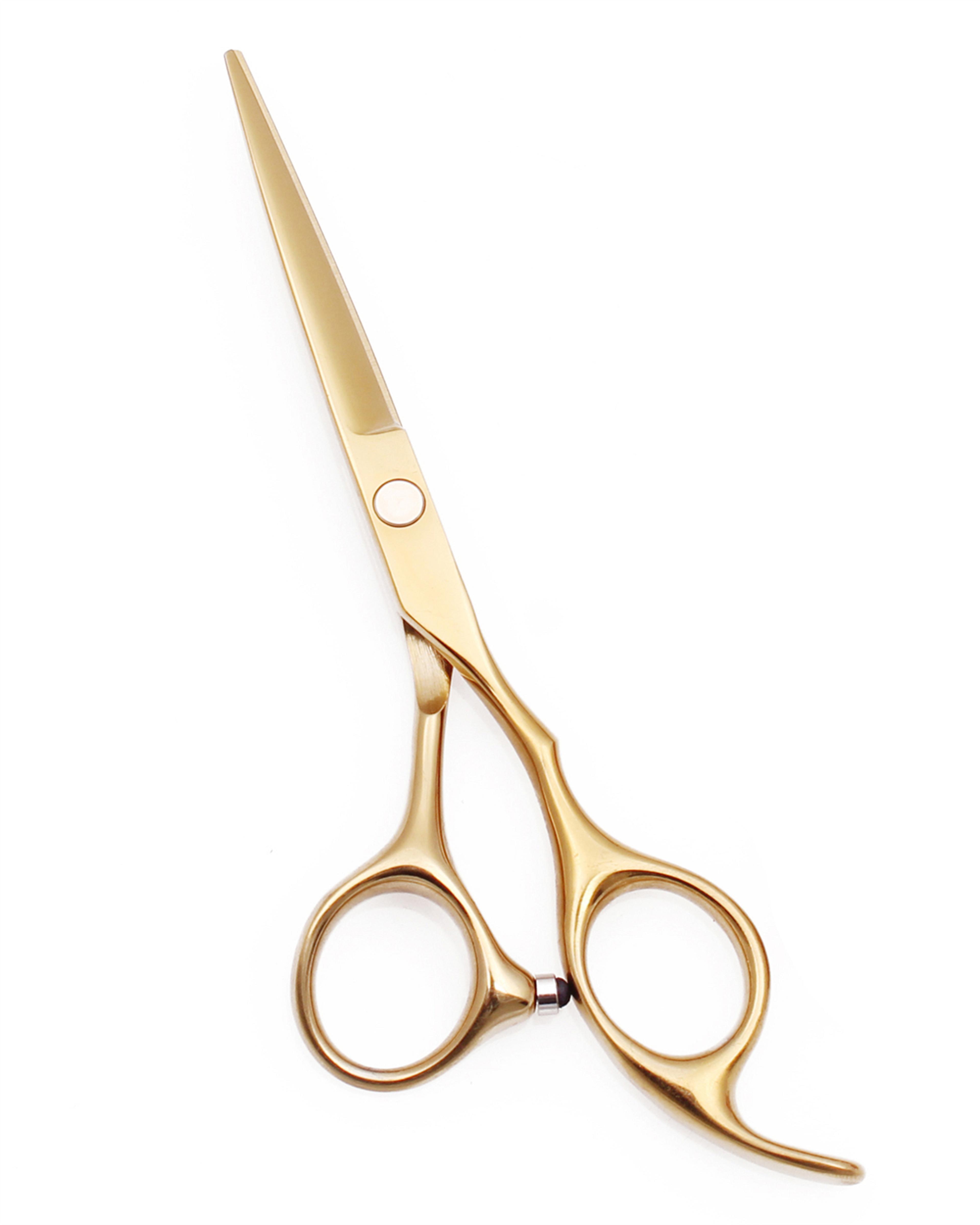 professional hair scissors barber shop, steel gold cutting shears, hair dresser barber tools