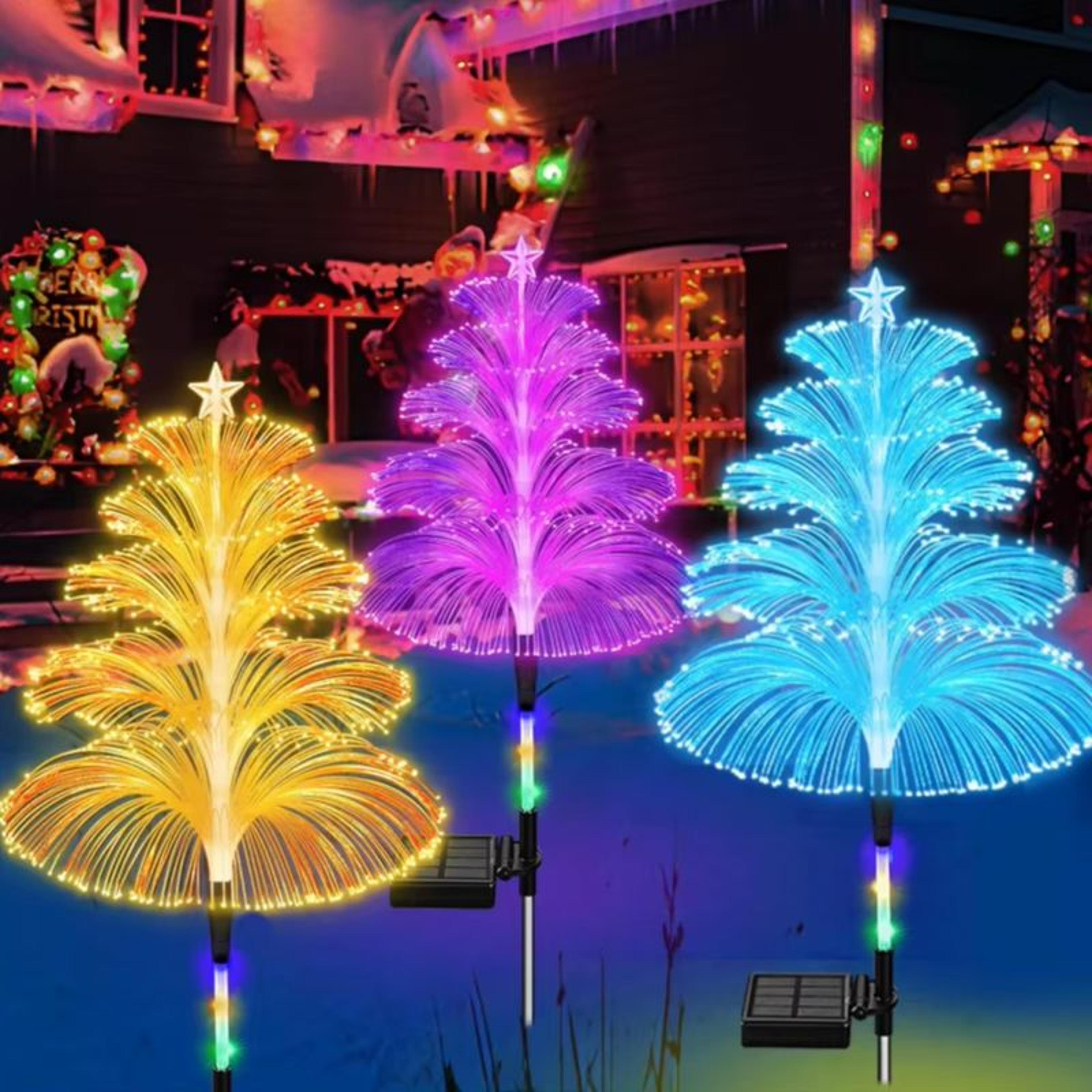 outdoor solar garden lights, colors variable solar stake jellyfish lights, solar outdoor color changing lights