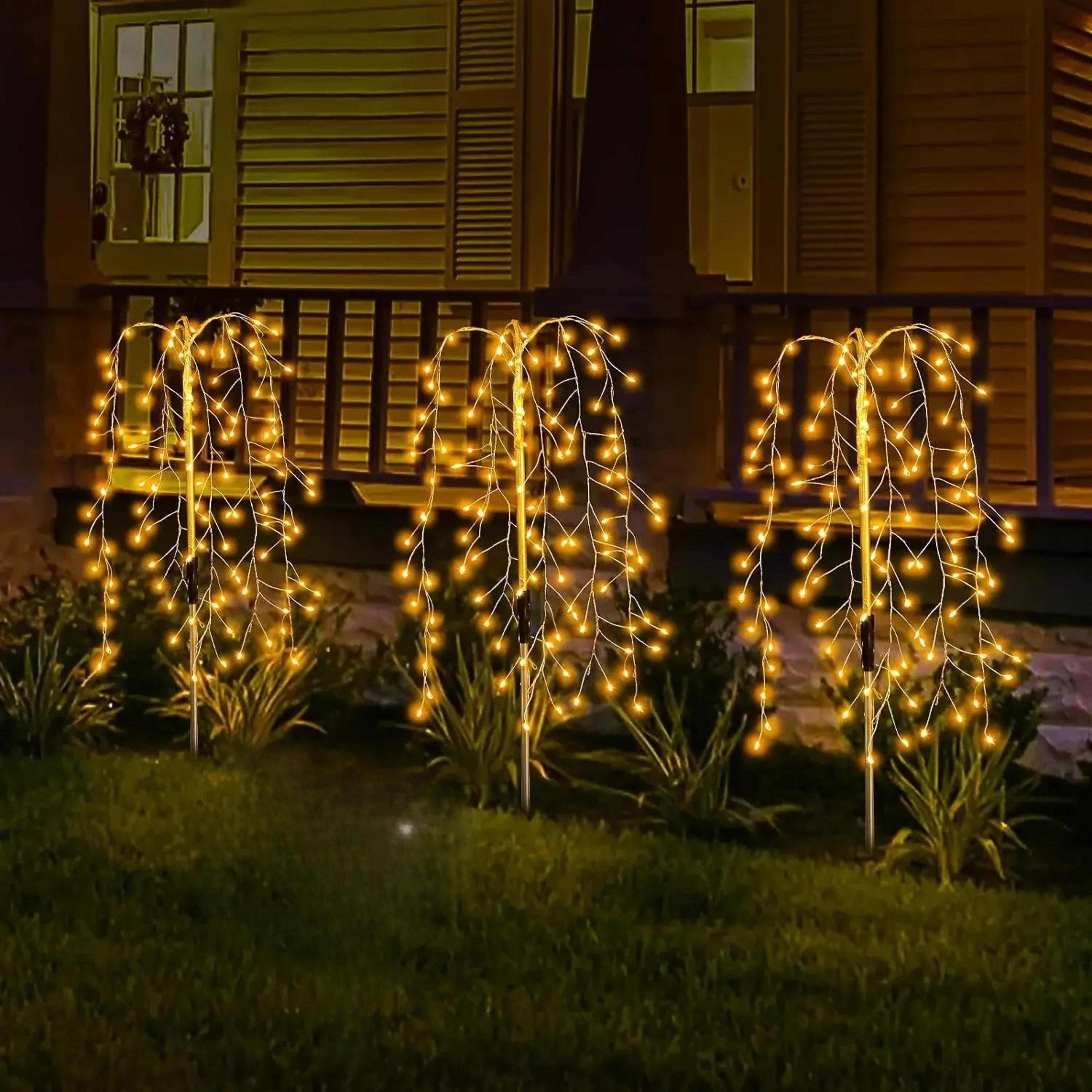 outdoor solar fireworks lighting, led light fairy lights, waterproof string lights for courtyards, garden, lawn