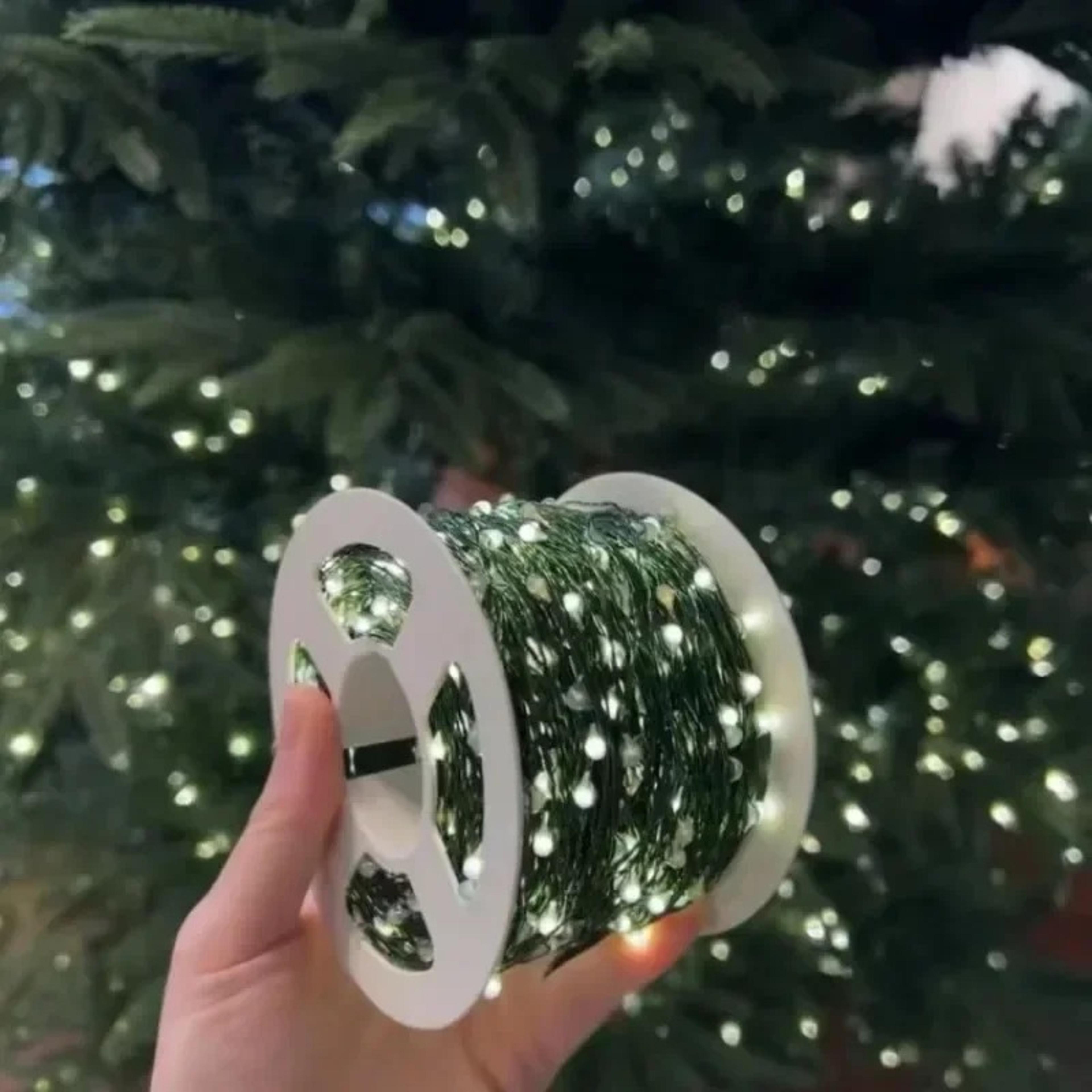 green copper wire fairy garland light, usb powered with remote control, perfect for christmas tree, room