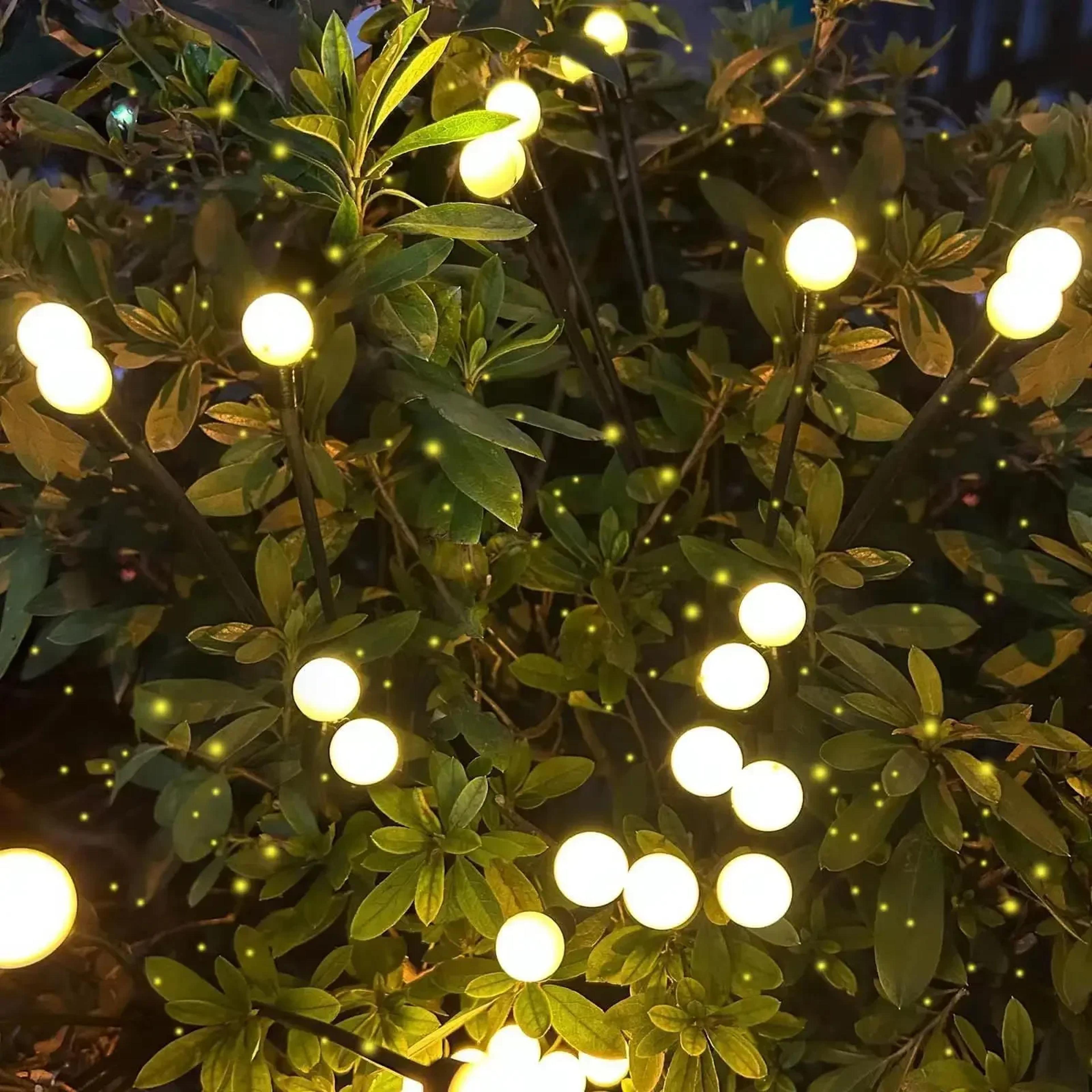 solar garden firefly light, outdoor waterproof starburst swing decorative lamp, path yard patio pathway landscape