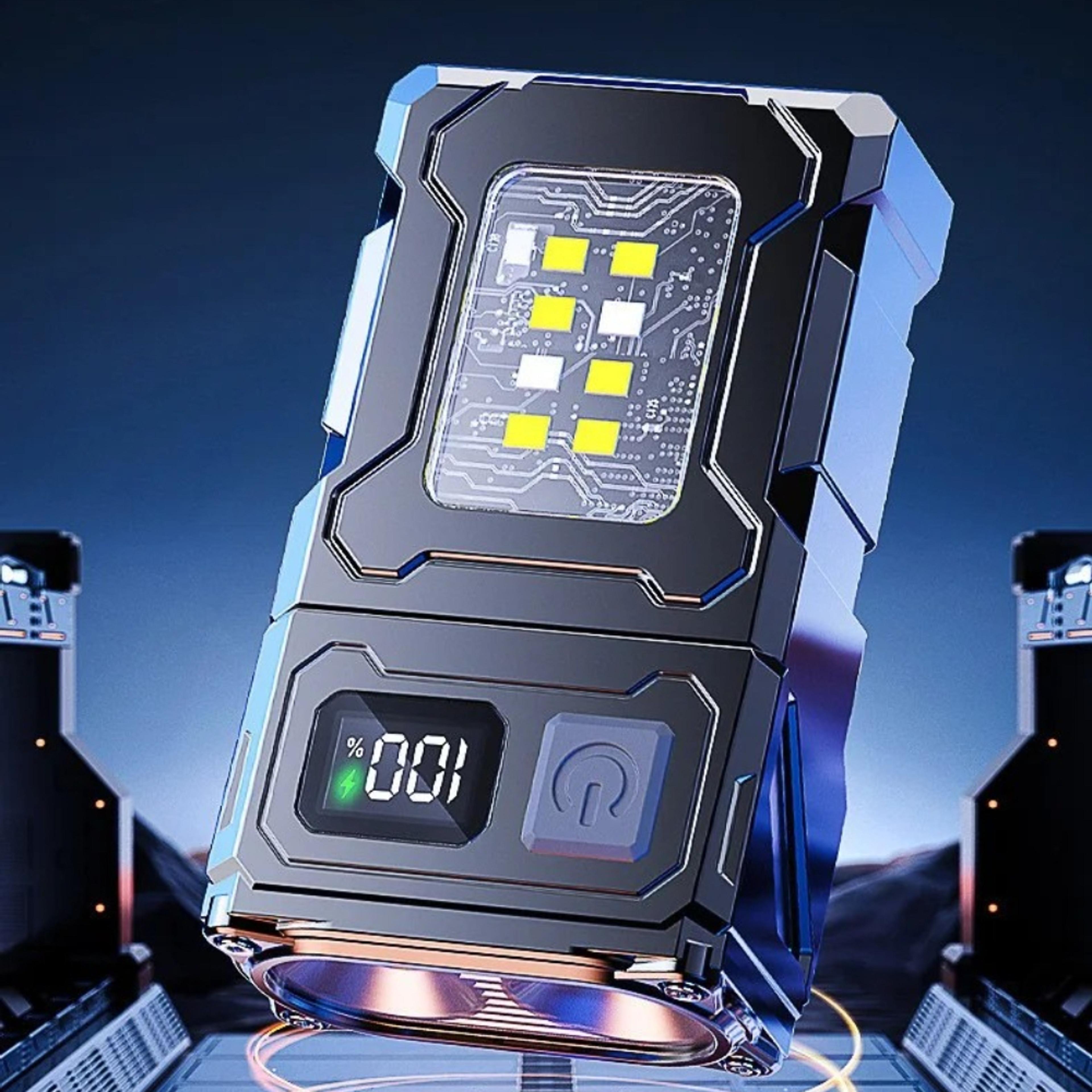 mini usb rechargeable led flashlight, super bright cob torch, portable magnetic work light for outdoor camping