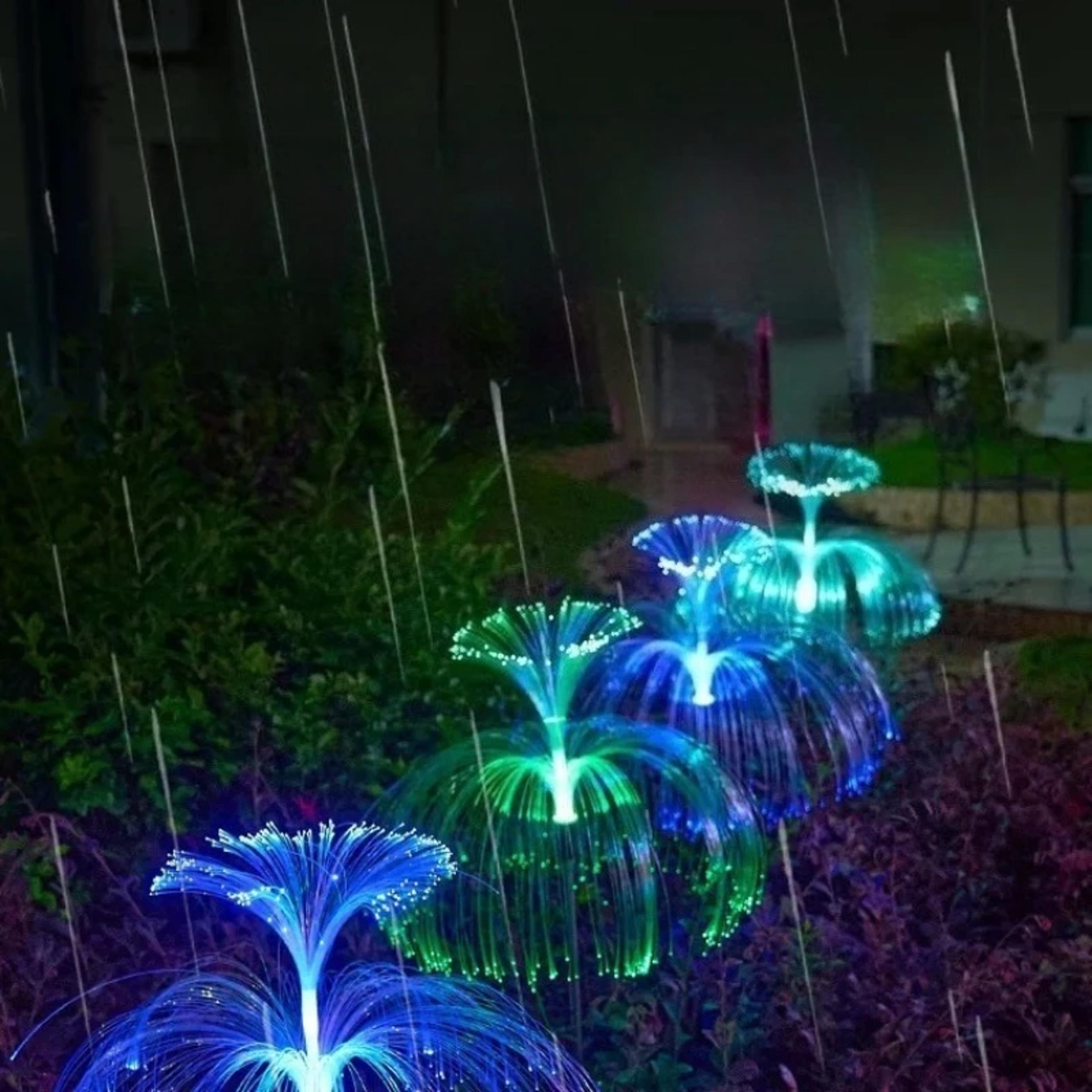 outdoor lamp, solar jellyfish lights, waterproof pathway garden decor for yard, lawn, patio lighting