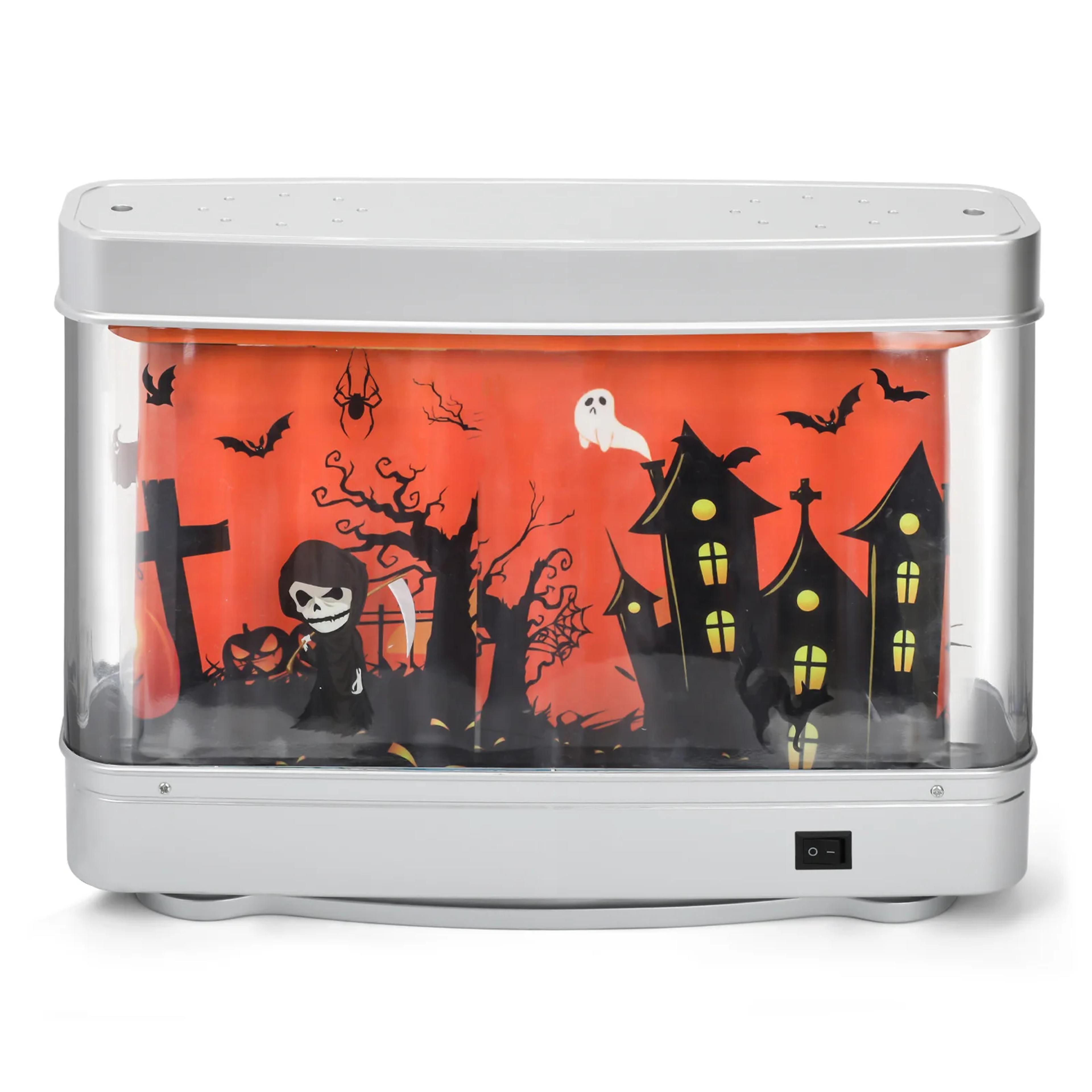 halloween ghost night light, fake aquarium decorative halloween lamp, kids bedroom party decor, spooky gift idea