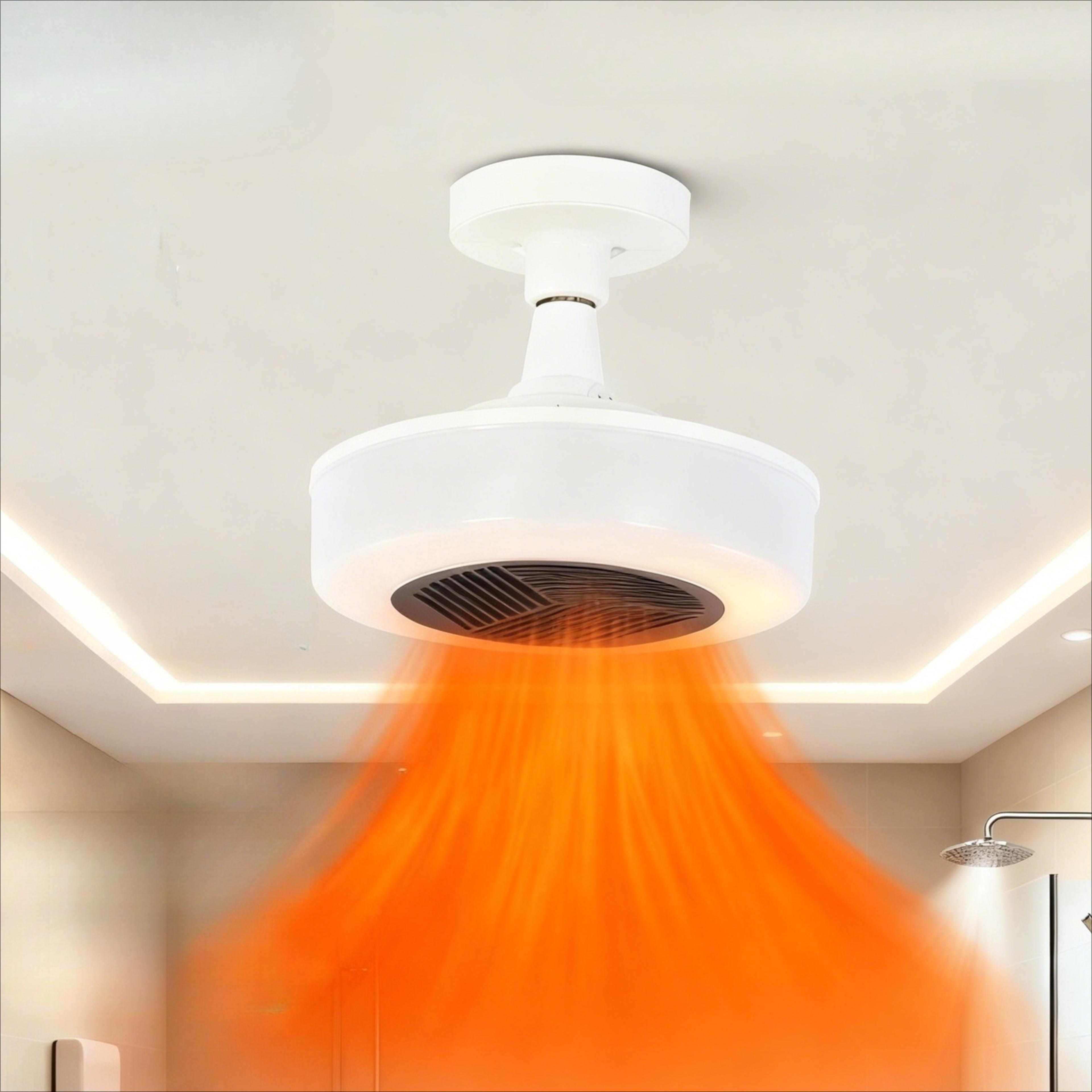 dual mode fan light with cold and warm air, low-noise fan for bedroom, living room, kid room, study
