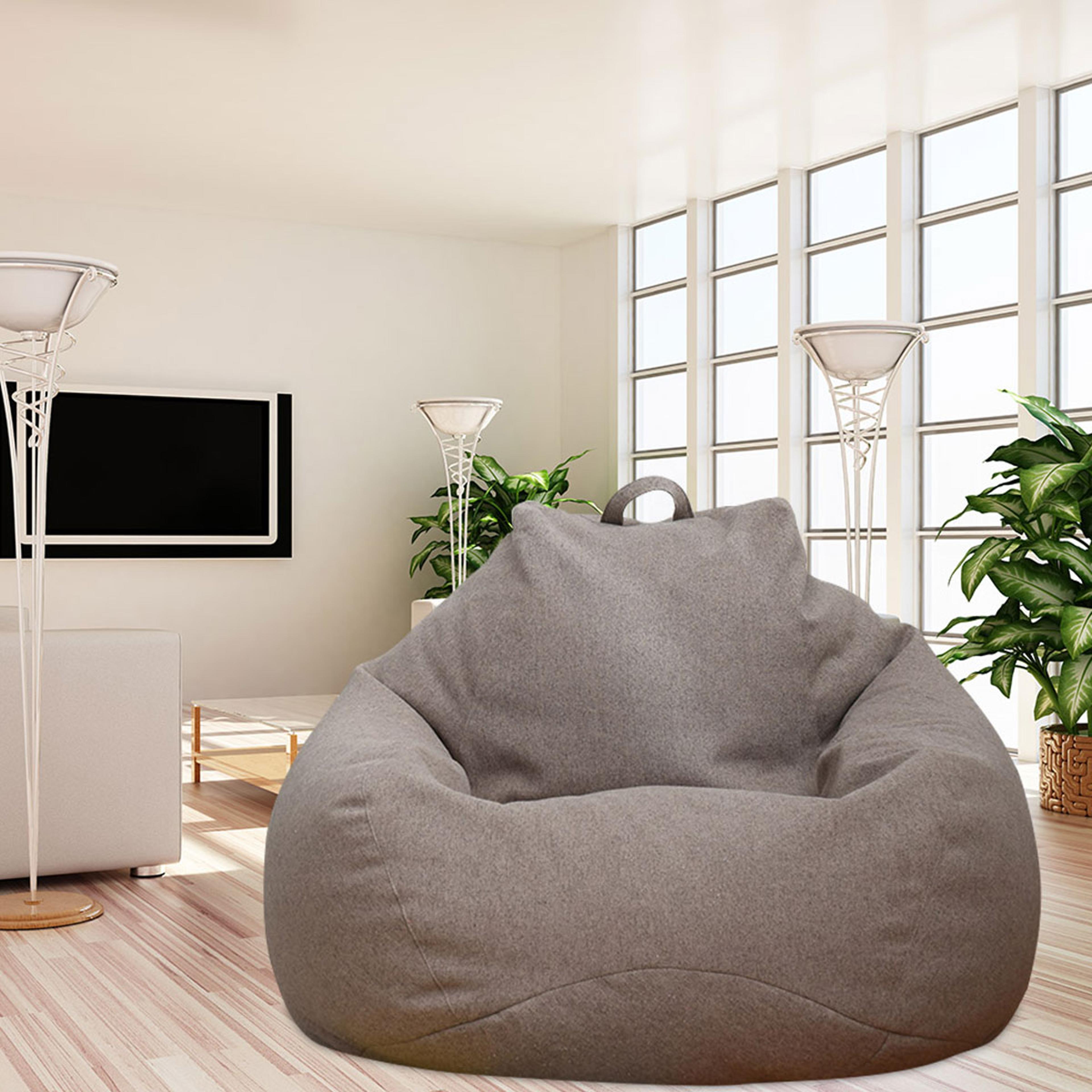 comfortable adults bean bag chair, lazy sofas cover, couch, living room bedroom home tatami lounger cover without filler