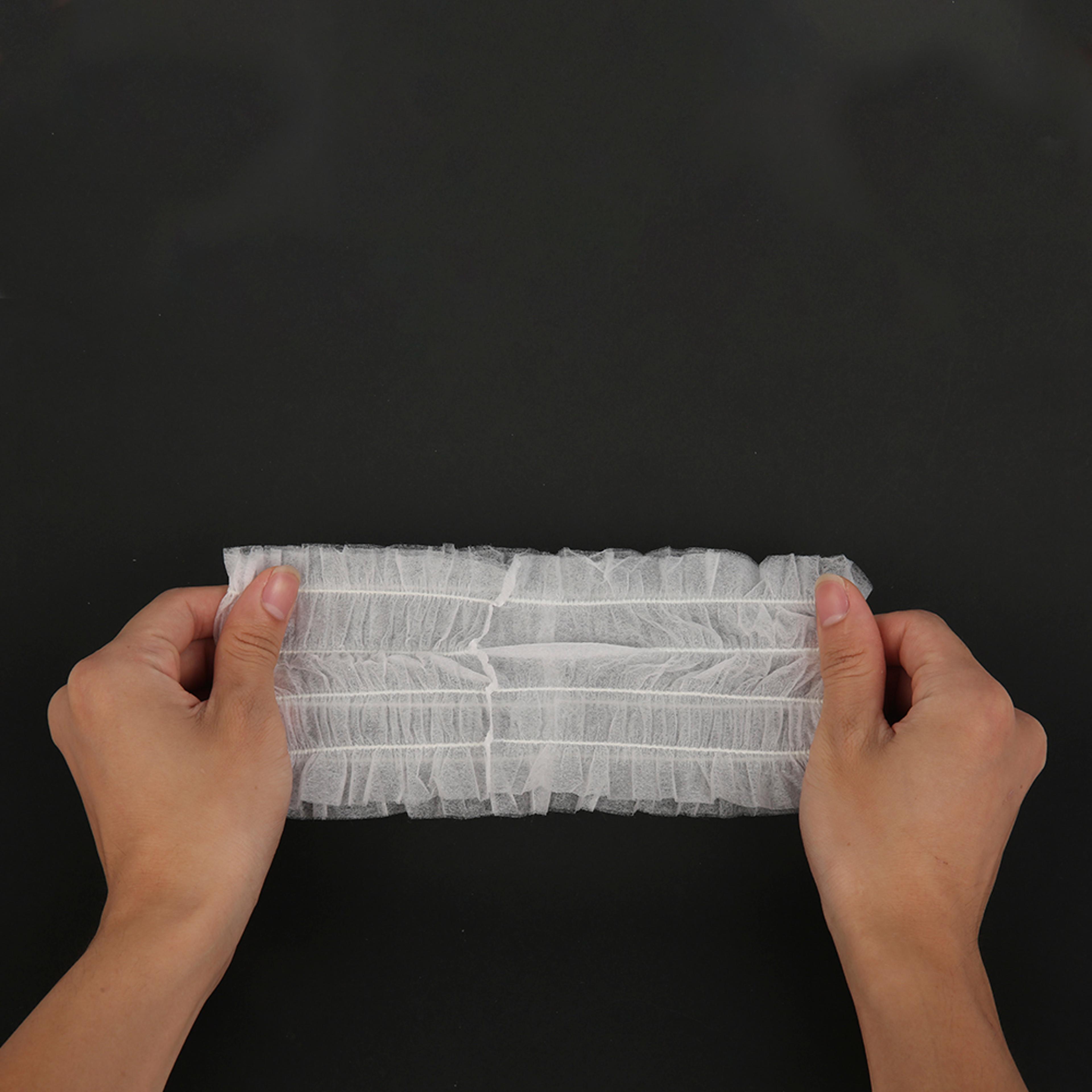 disposable headbands, non-woven spa salon headbands, soft stretch hair band, lightweight & breathable skin care hair