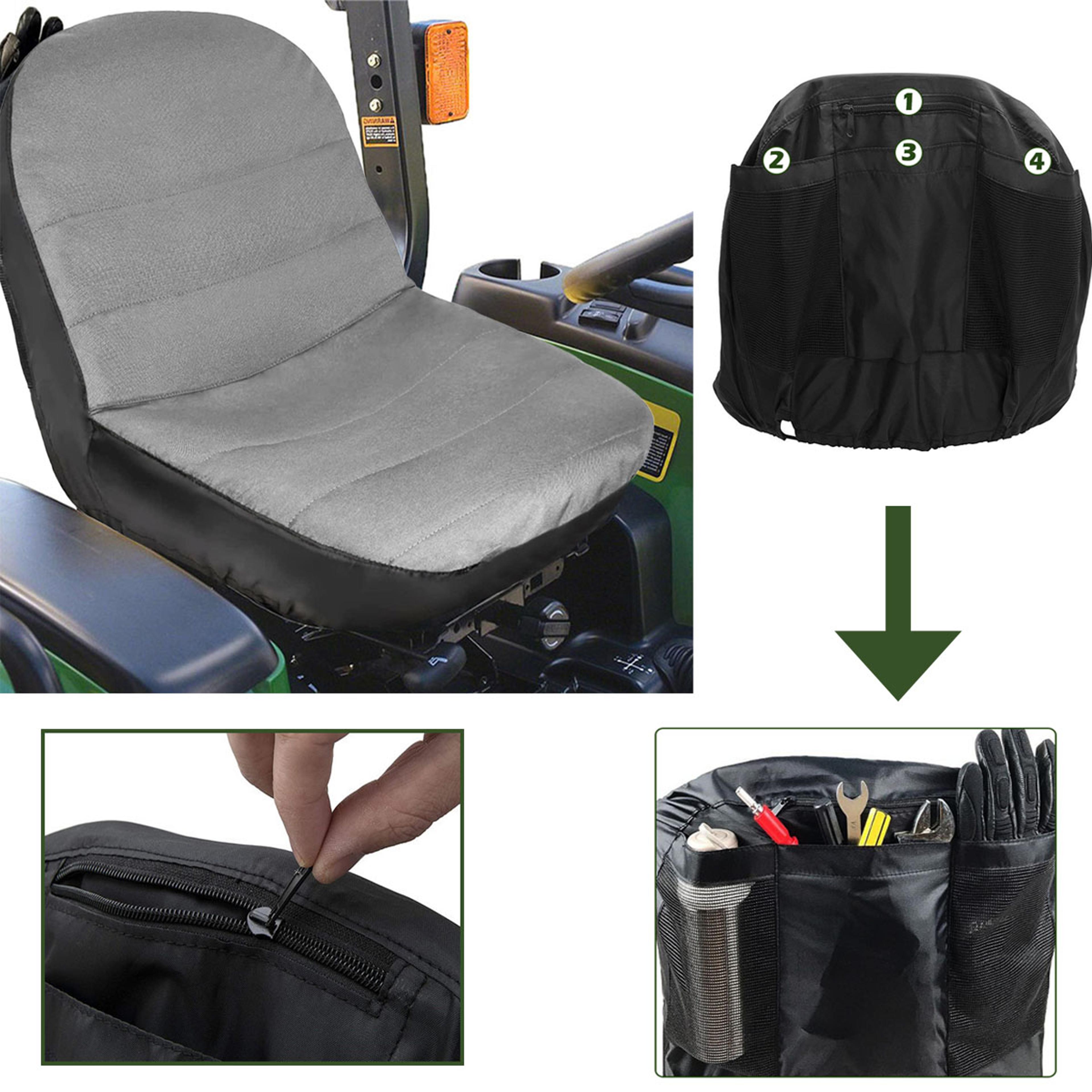 tractor seat cover waterproof, riding lawn mower universal replacement, dust proof oxford fork lift chair protector