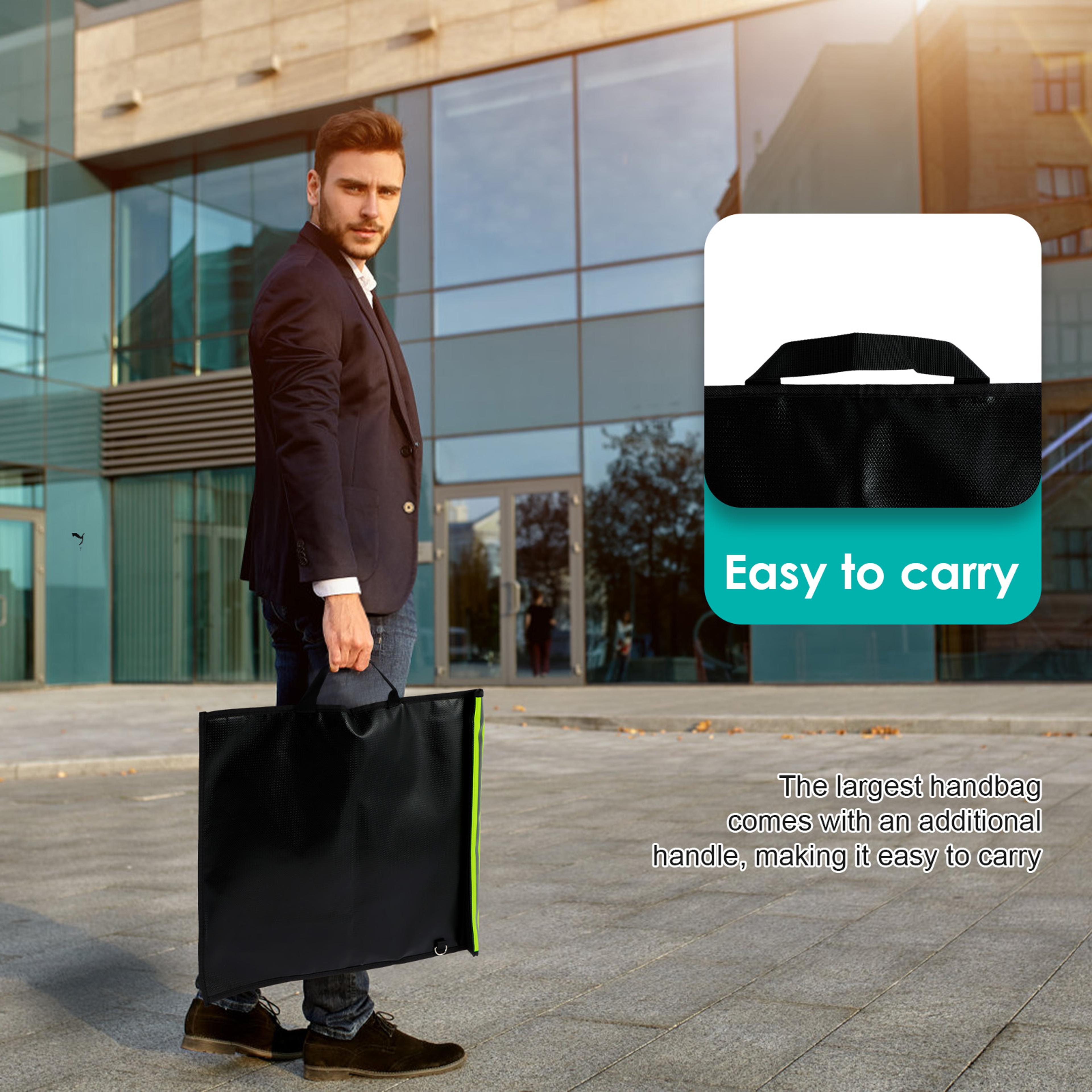 signal blocker faraday bag, anti-tracking faraday pouch for keys, phone, with reflective strip