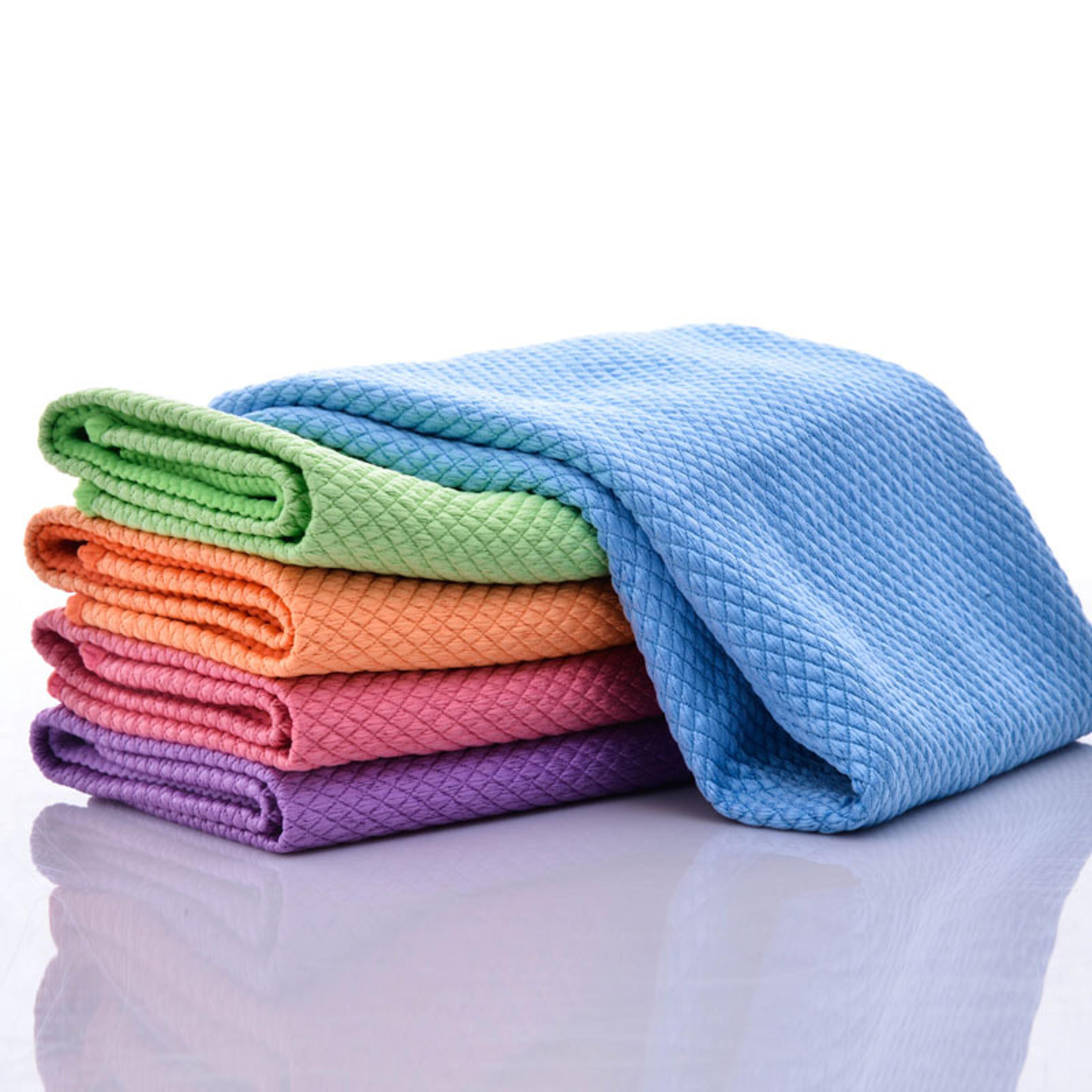 dish towels fish micro fibre scale cleaning cloth, reusable kitchen wipes, soft dishcloths lint free absorbent towel