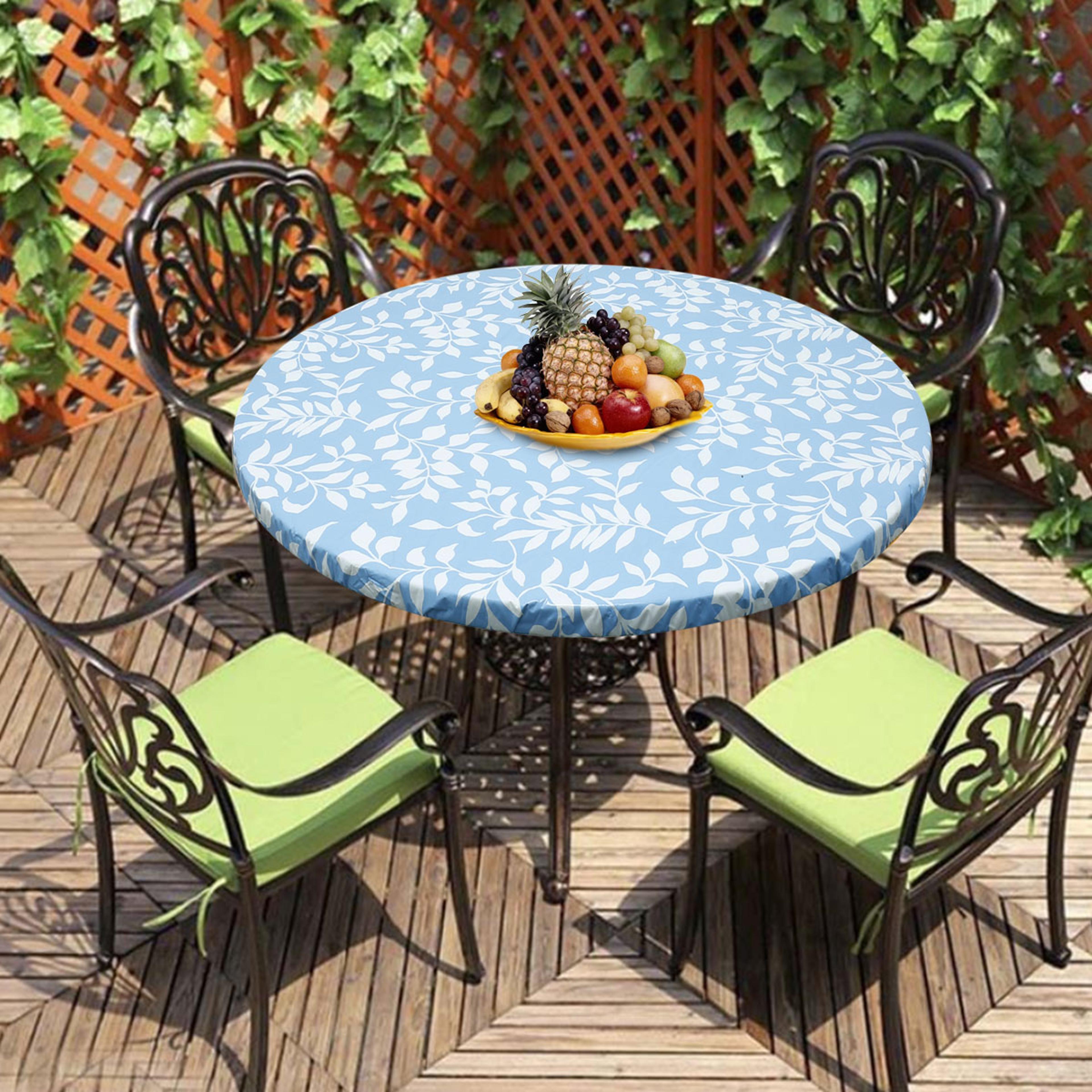 table cloth waterproof cover, plastic elastic edged vinyl fitted tablecloth, flannel backed indoor outdoor round table