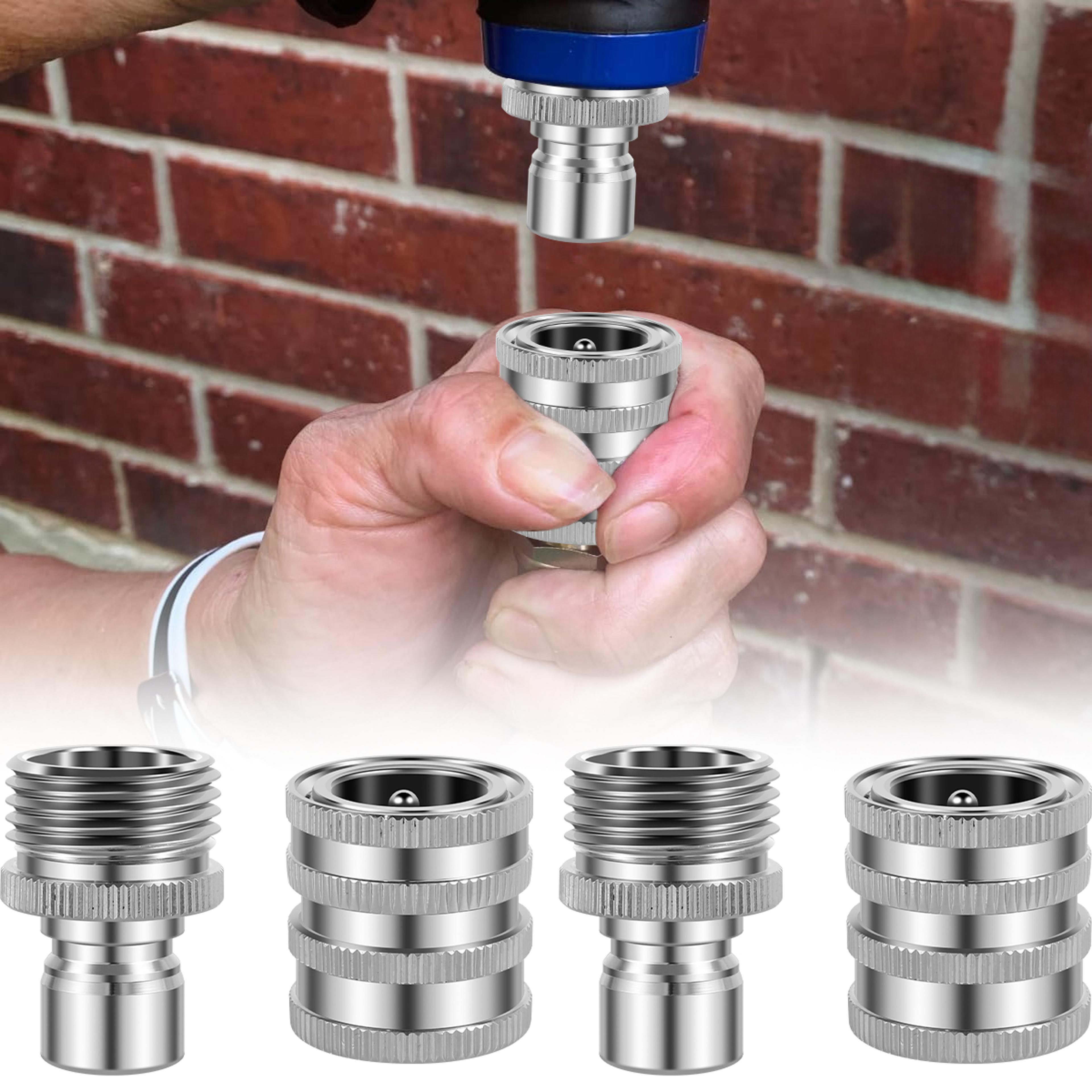 thread tap coupling stainless steel garden hose quick connector, water hose fitting, pressure washer pump adaptor