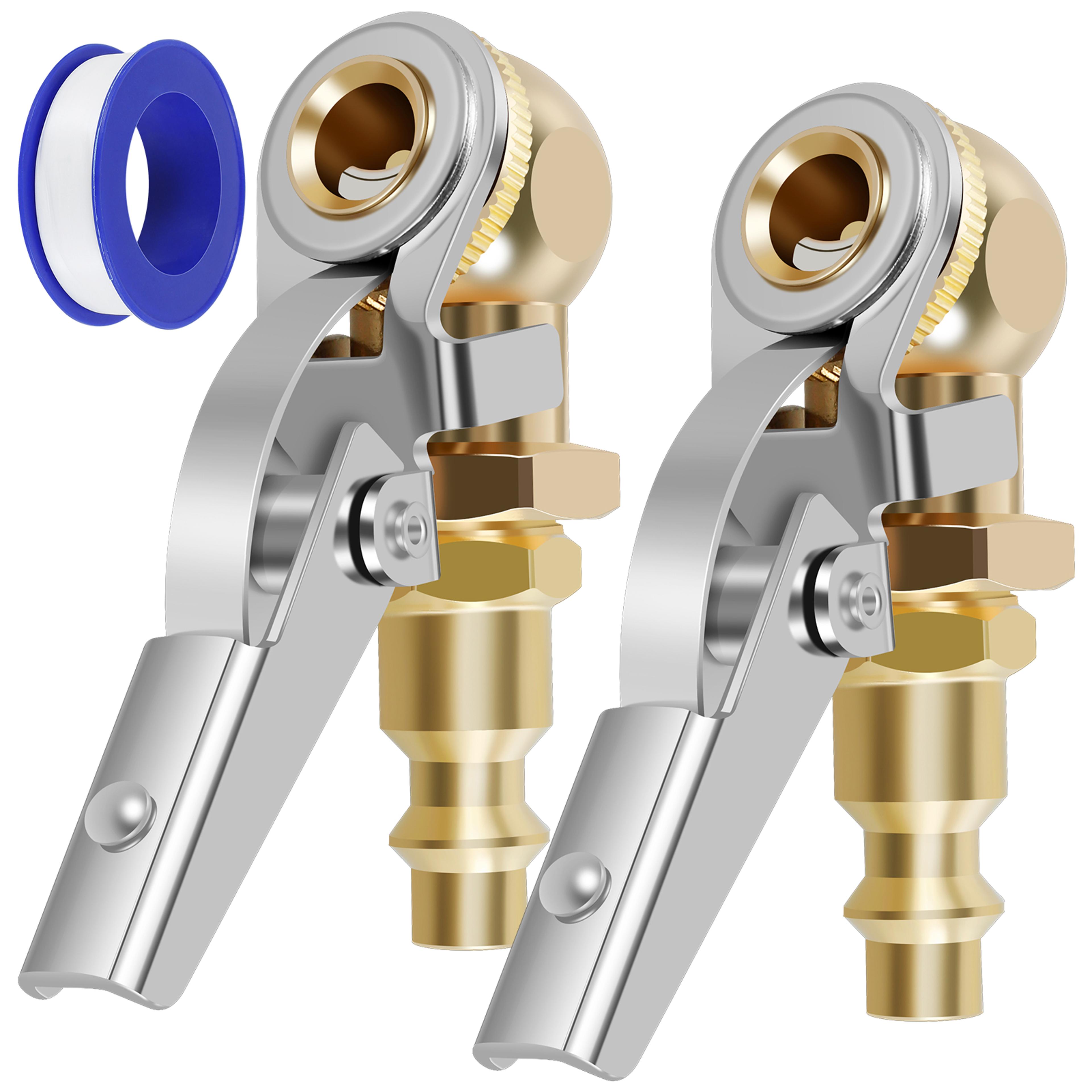 car air pump nozzle adaptor fnpt tire air chucks, car infiltrator valve connector clamp