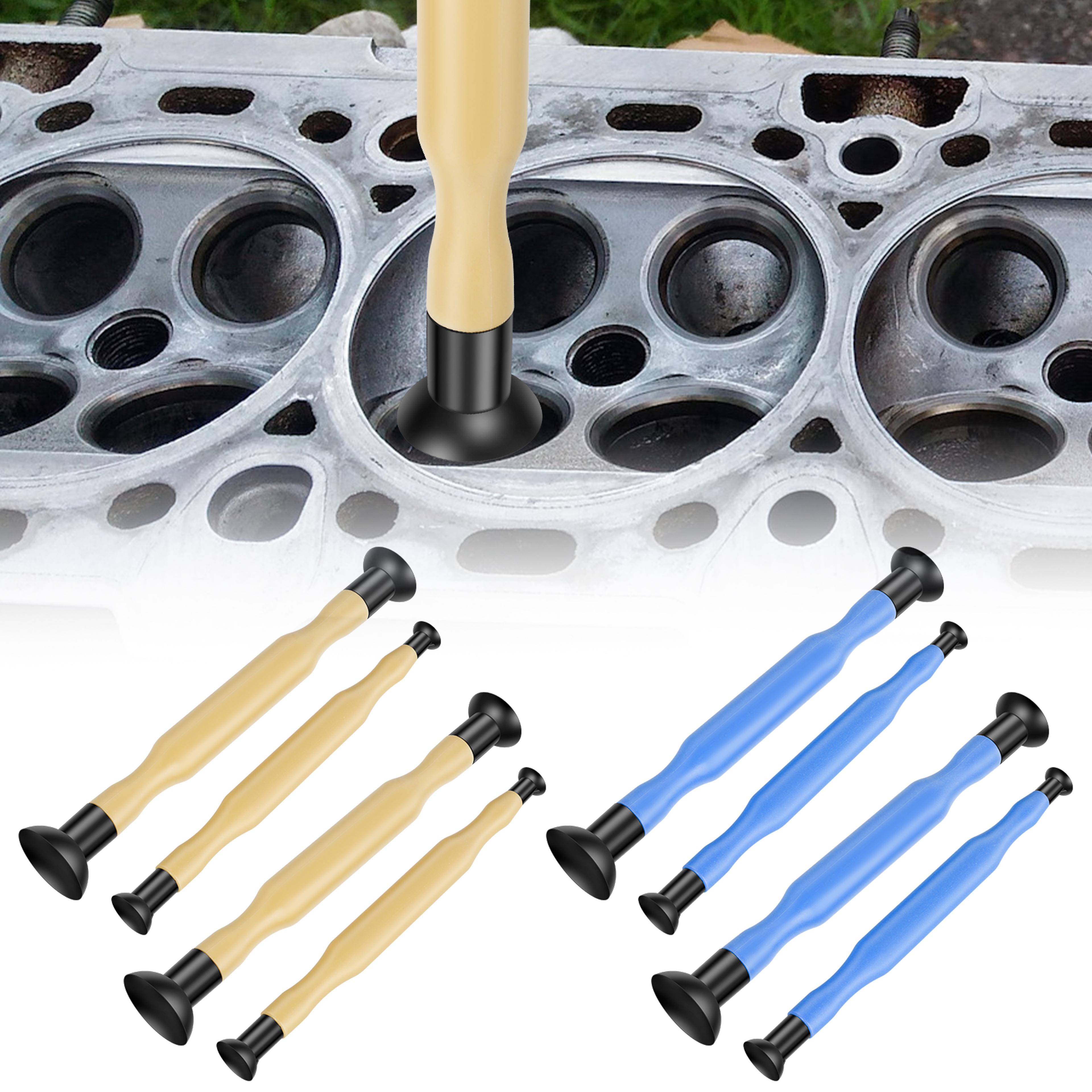 manual car valve lapping grinding sticks, reusable valve lapper tool with suction cups kit for small & large vehicles