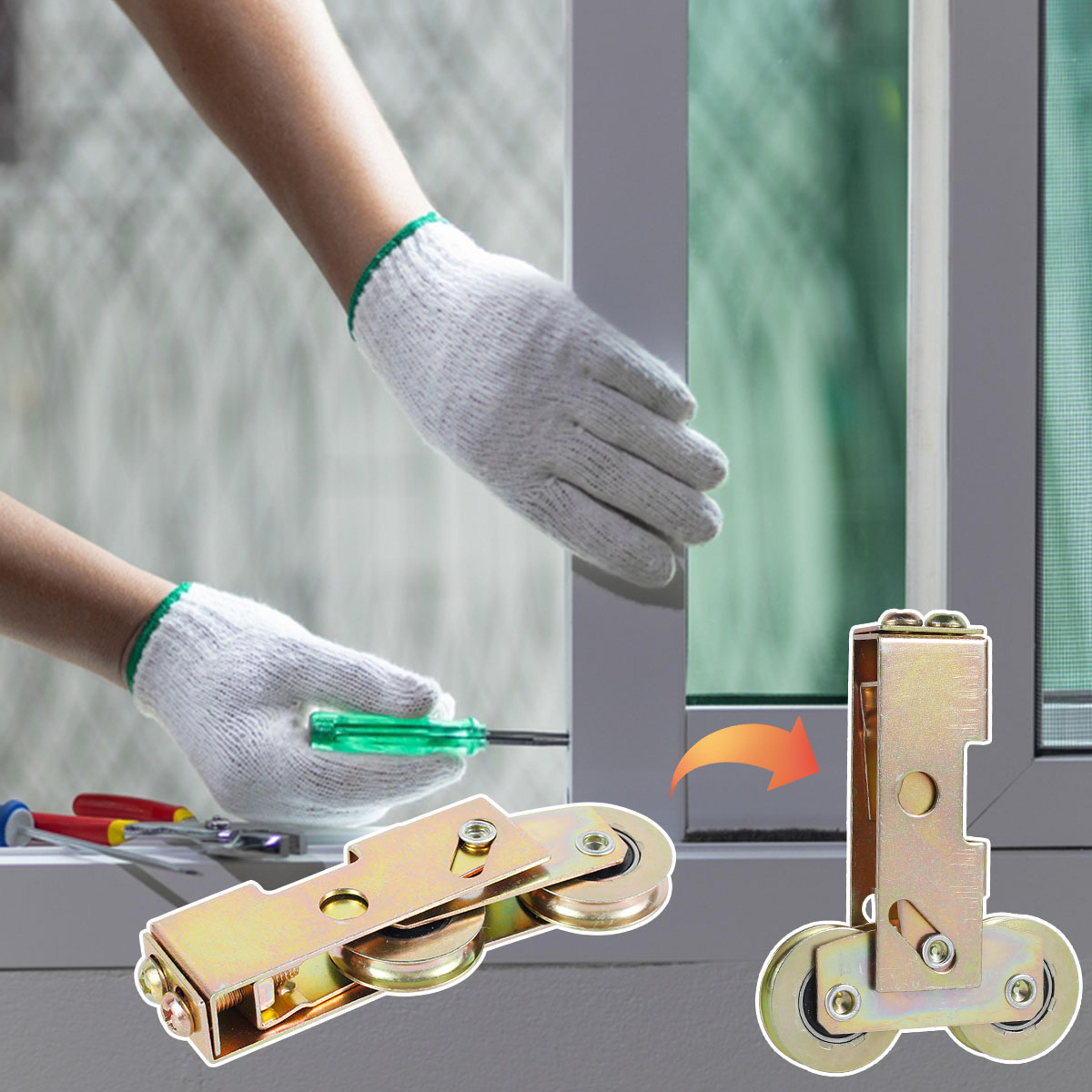 double wheel sliding patio door rollers, sturdy sliding door tandem roller assembly kit with ball bearing for window