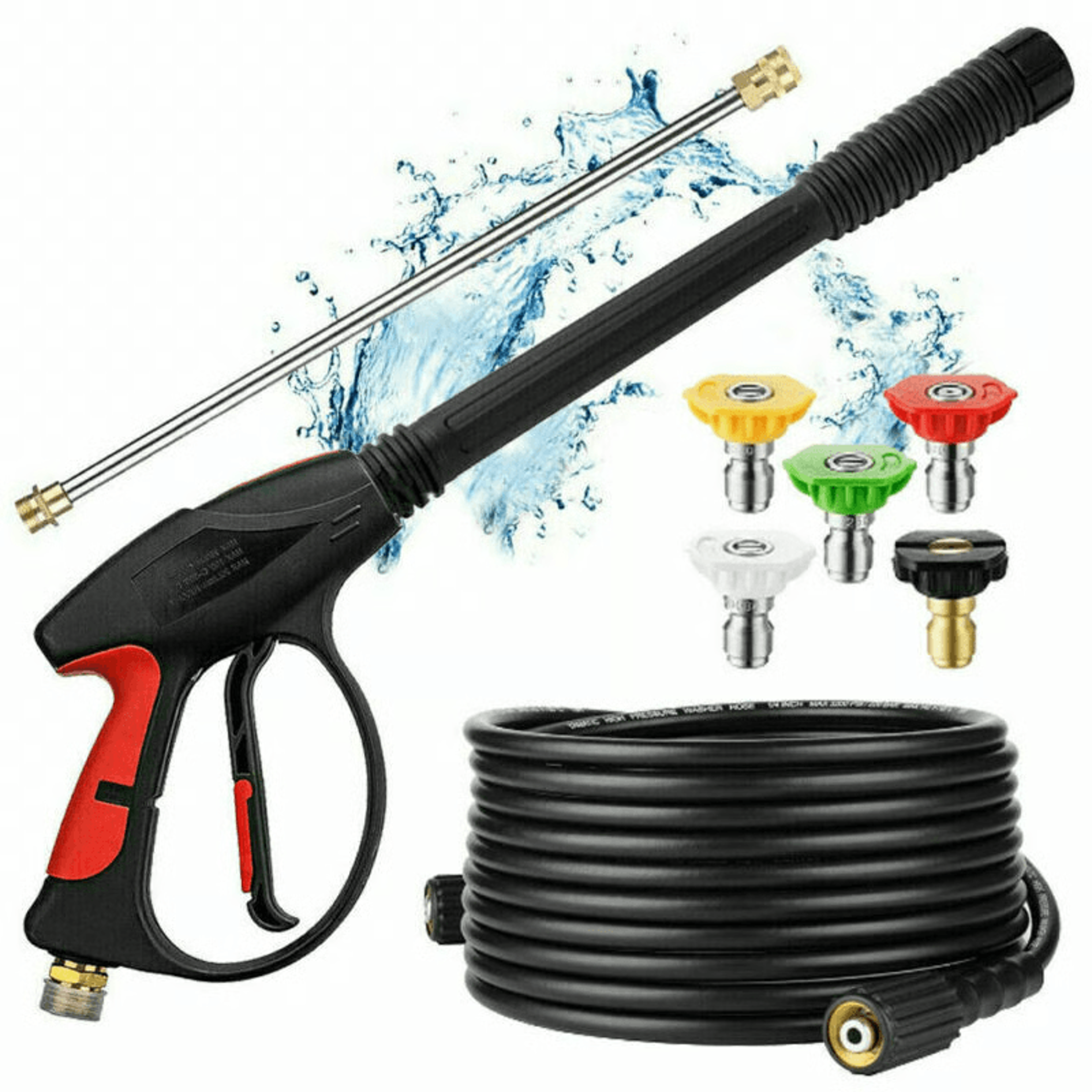 4000 psi pressure washer gun kit with extension wand for deep outdoor cleaning