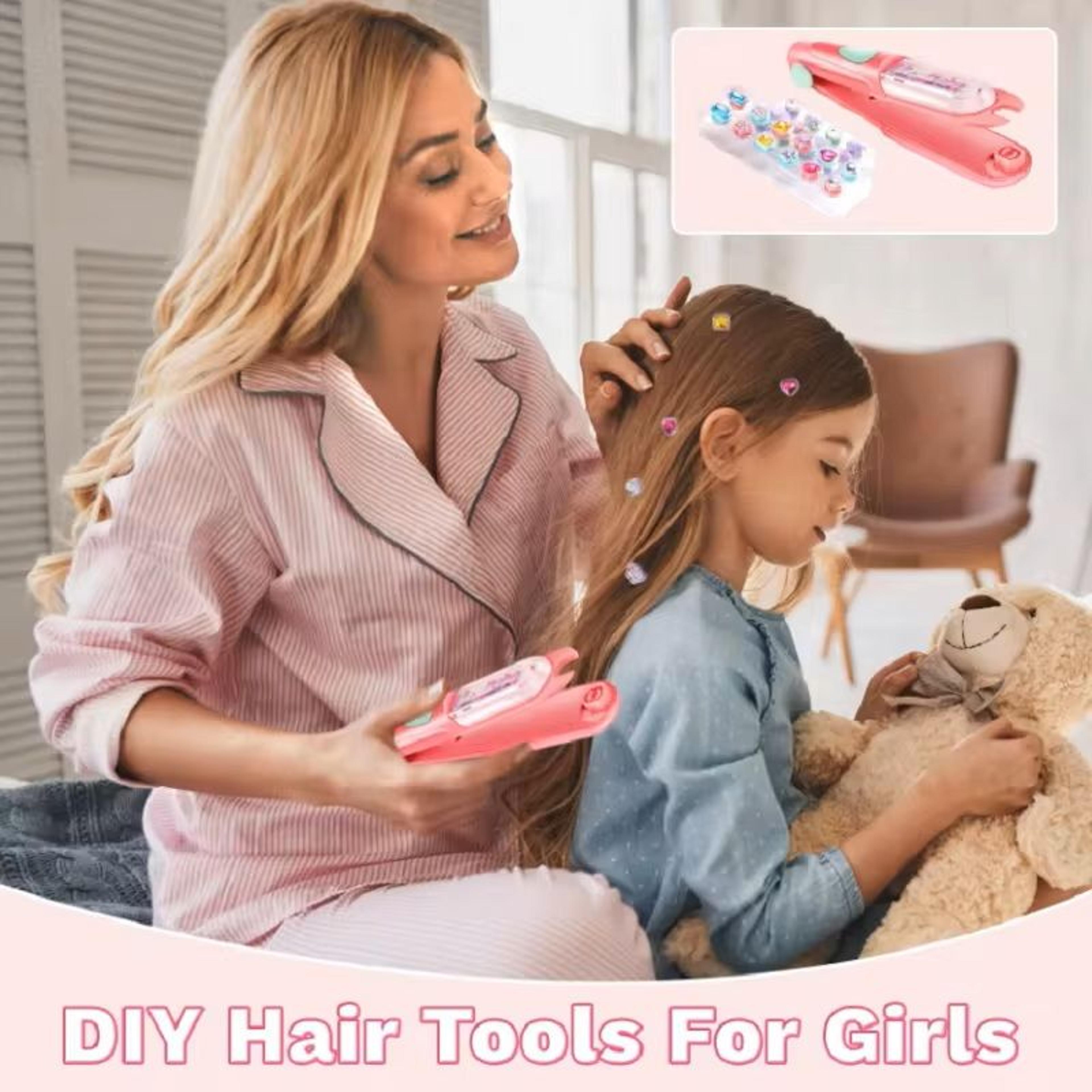 bling hair gem stamper toy for girls with sparkling hair jewels