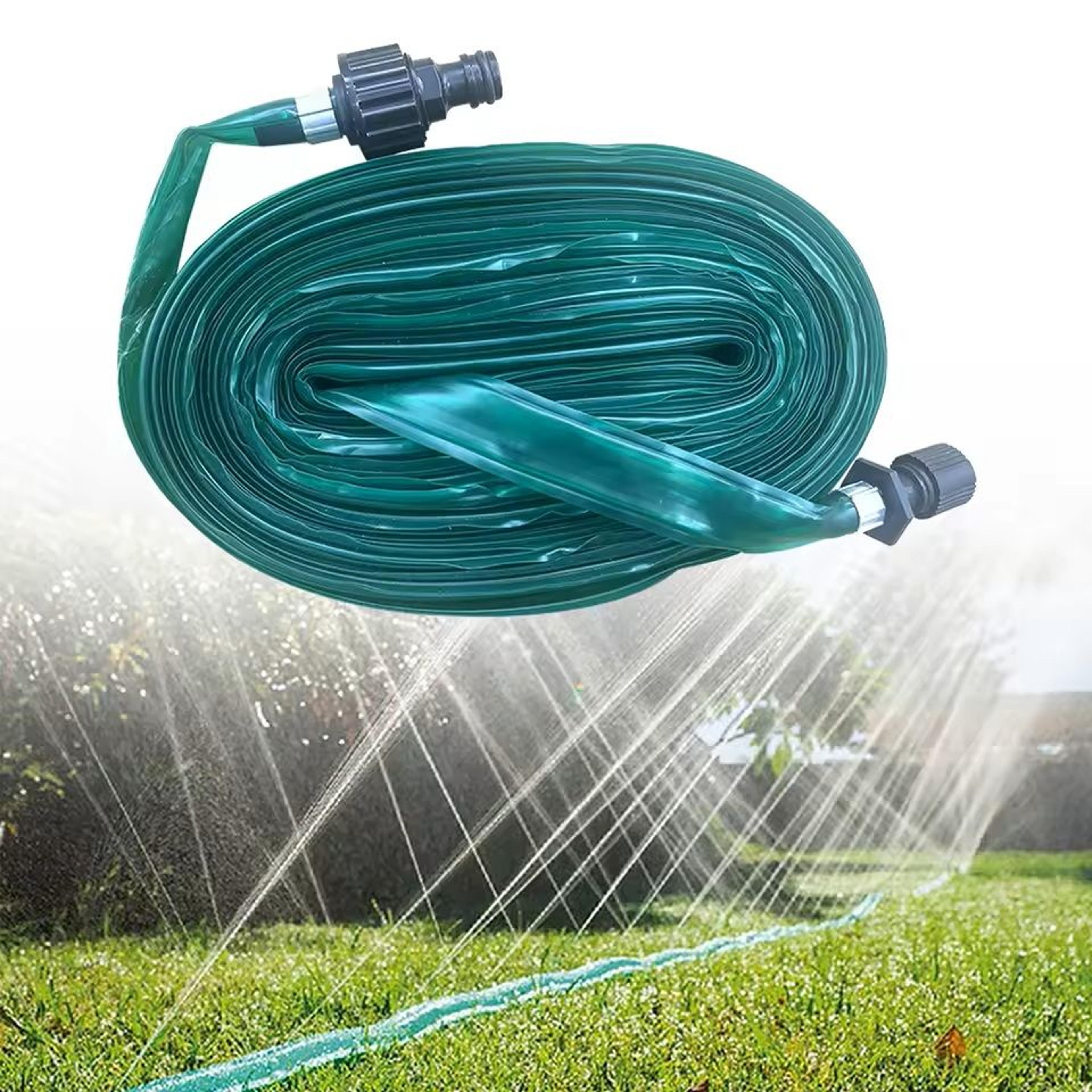 flexible garden soaker hose with adjustable sprinkler spray set for lawn irrigationdasd