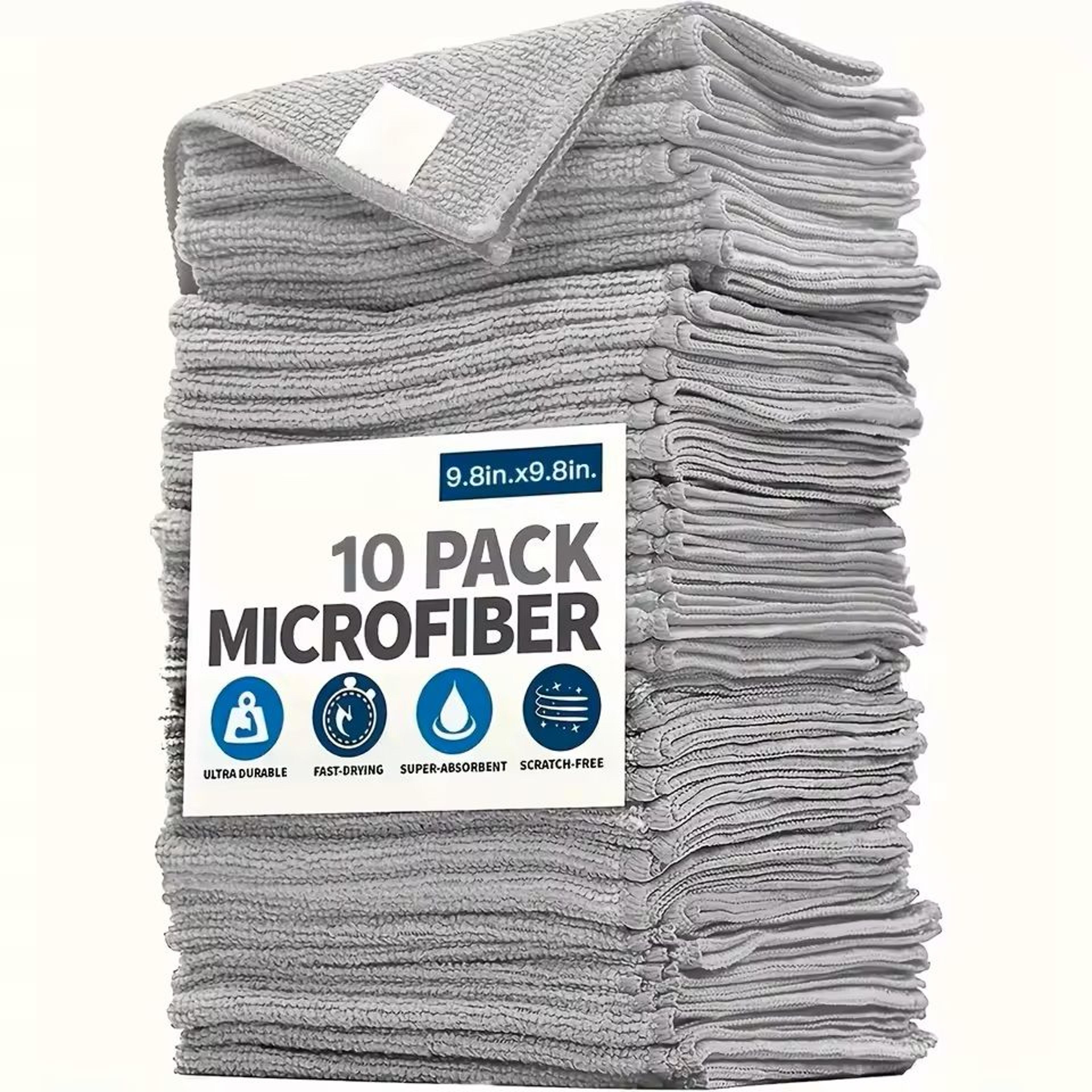 5 10 20 piece ultra fine fiber kitchen towel set soft absorbent stain removing cleaning cloths