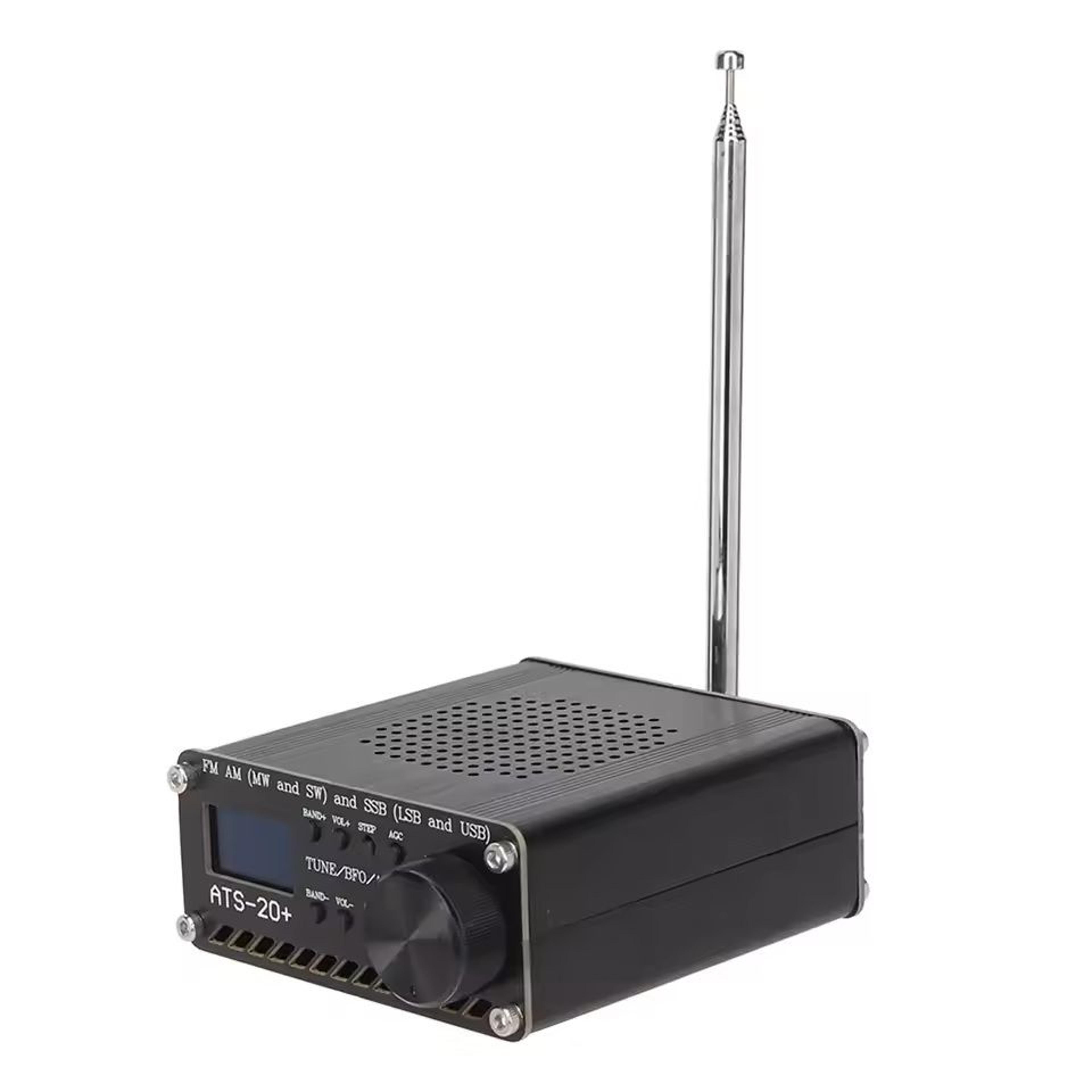 portable world band digital radio receiver with easy-tune display