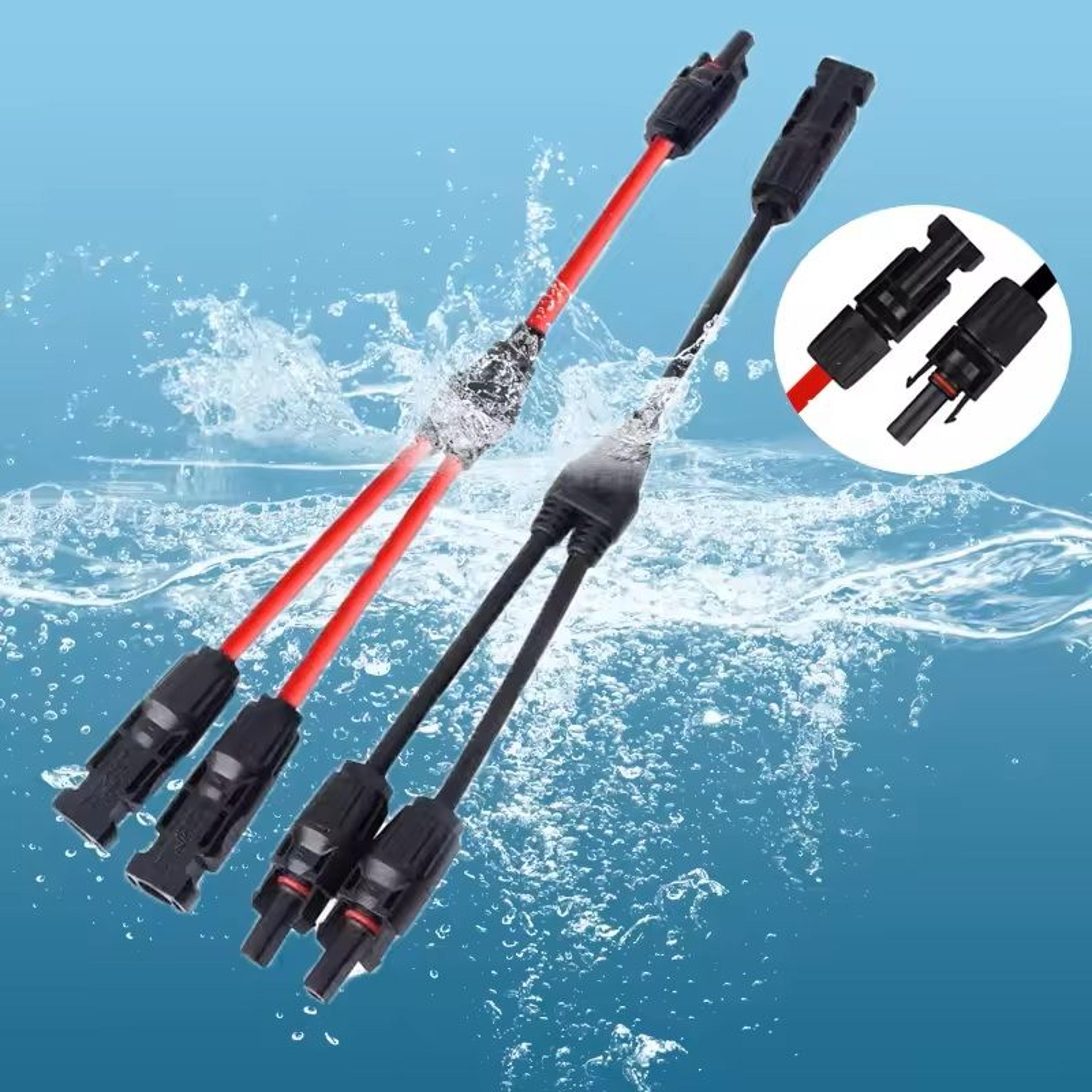 solar y branch connector cable 30a for parallel wiring pv panels