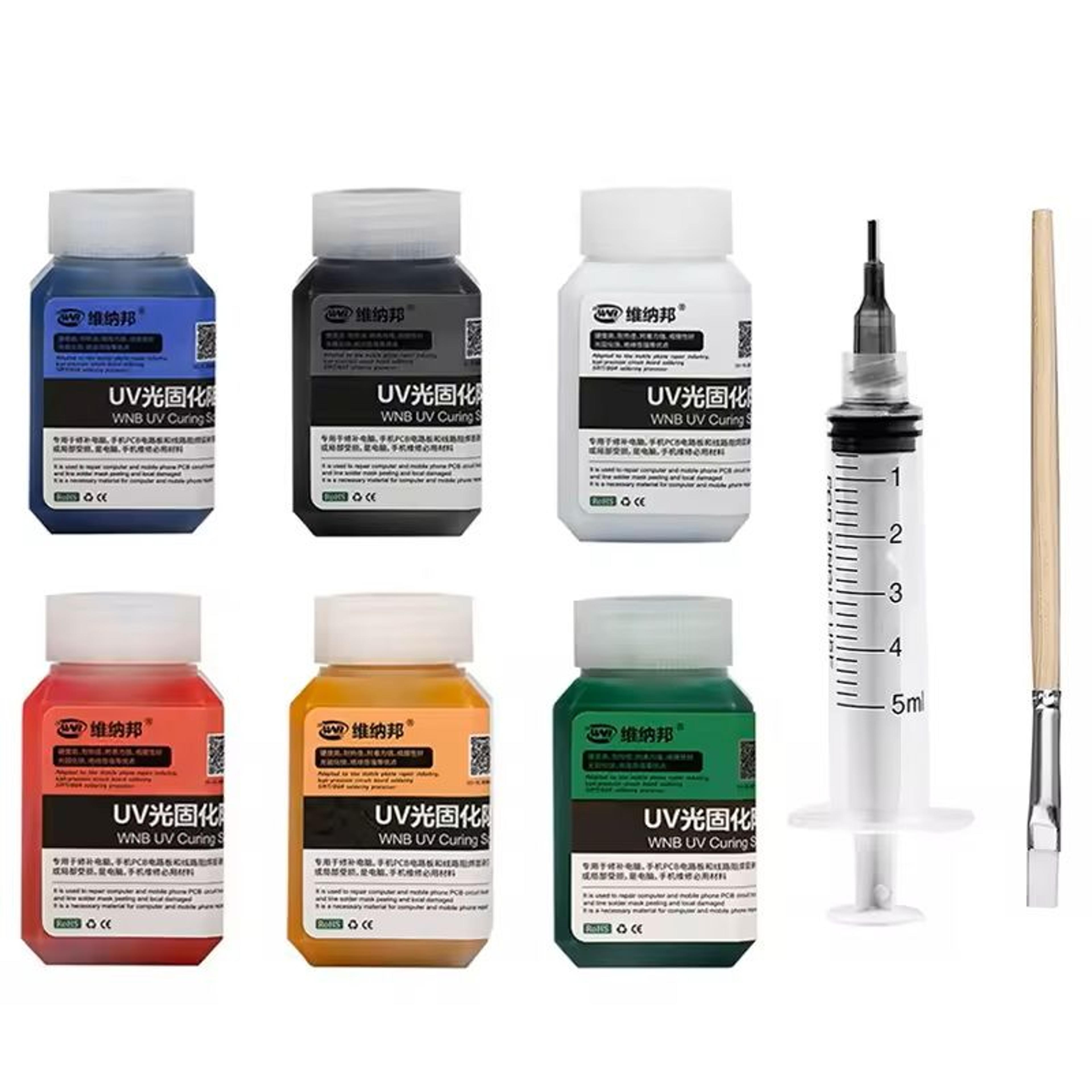 multi color uv solder mask ink for pcb protection – 100g welding paint for bga repair