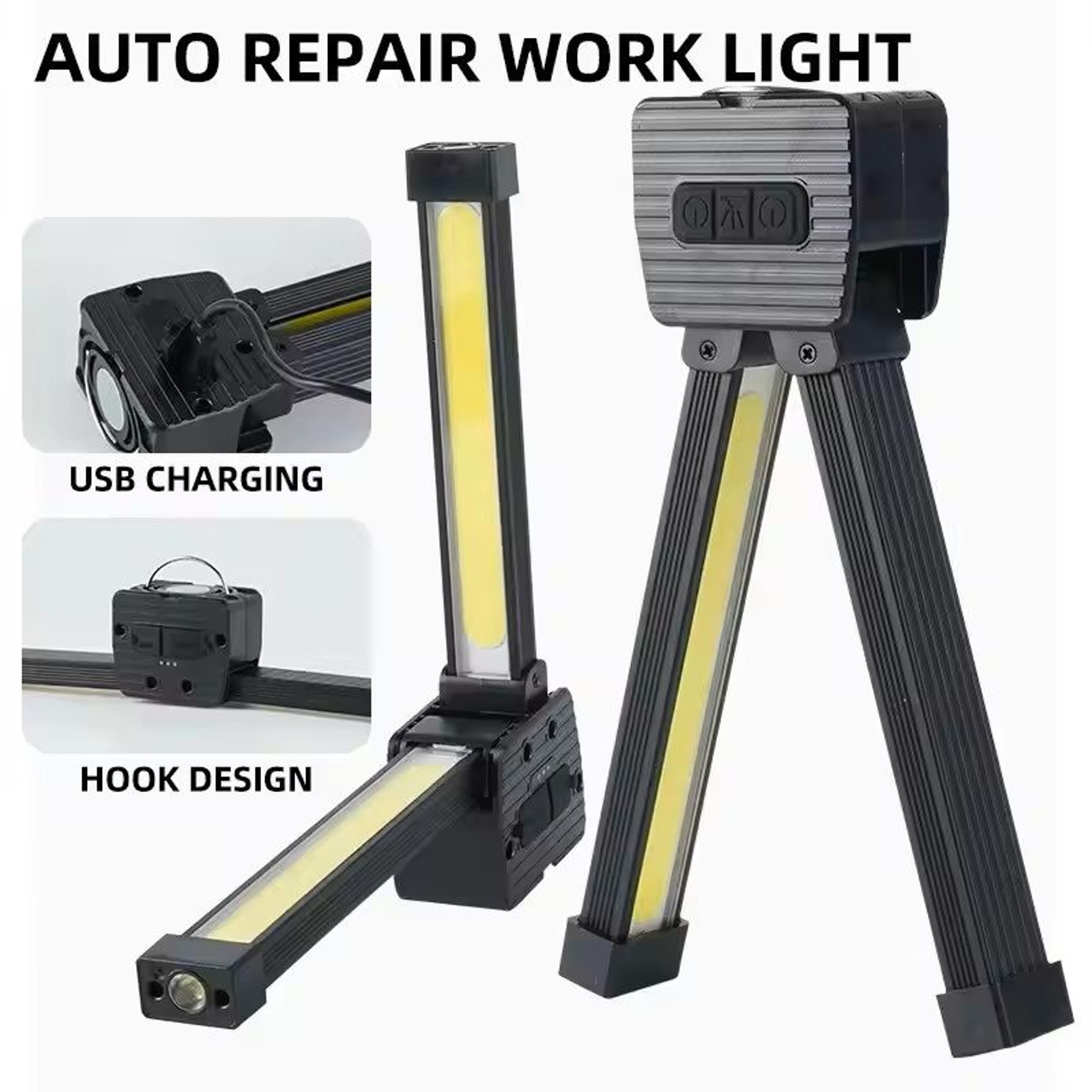 multifunctional folding cob flashlight for camping and auto repair
