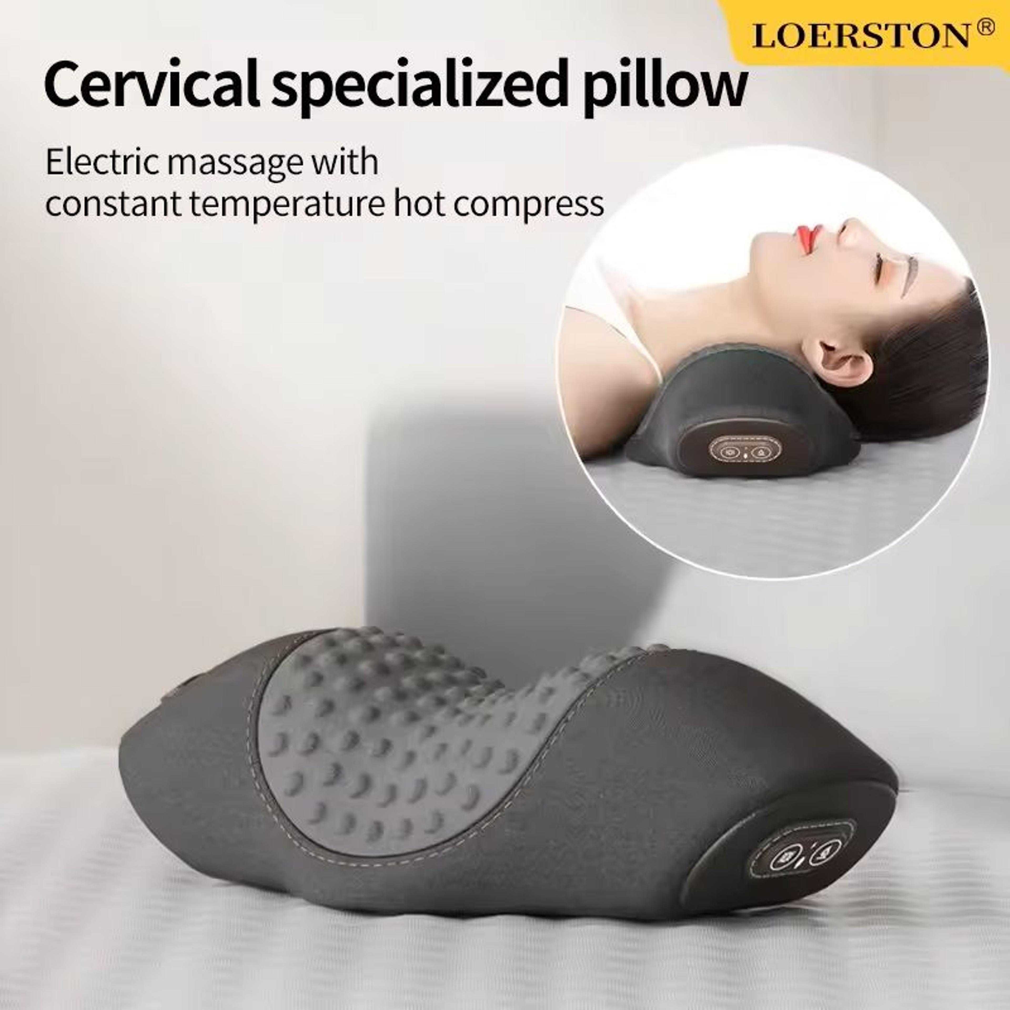 electric waist support pillow with heat and vibration for sleeping relief