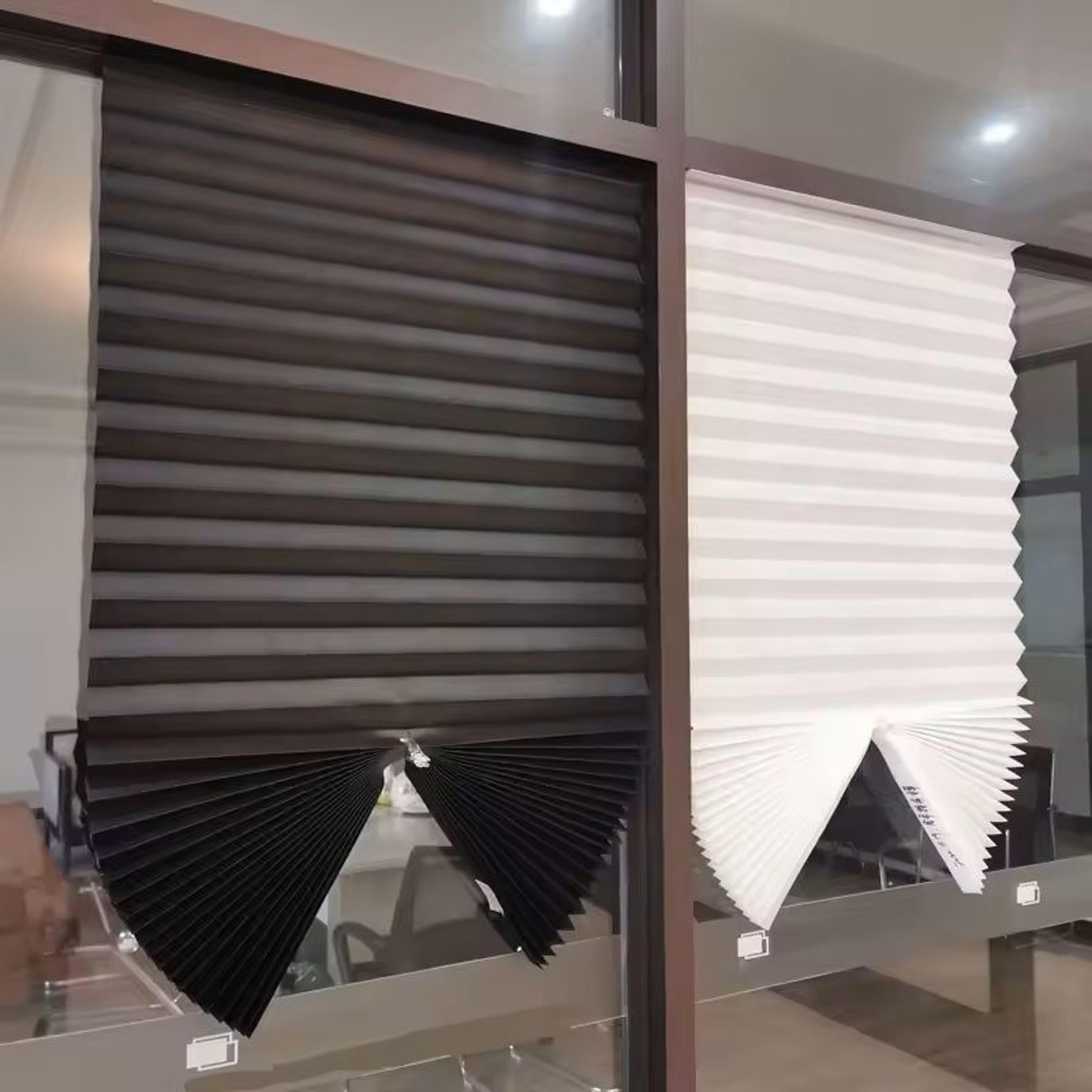 self adhesive pleated window shades for home decoration