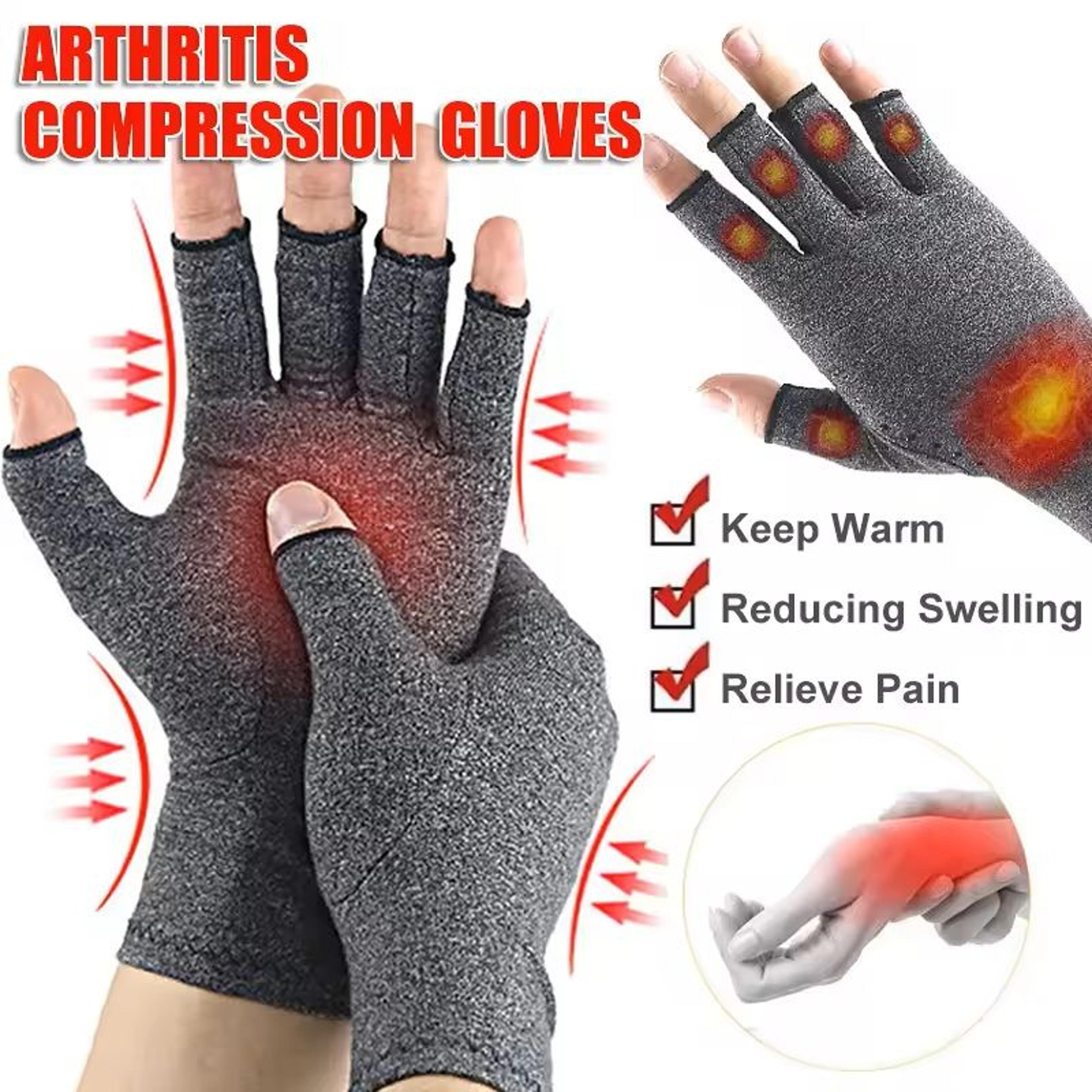 fingerless compression gloves for hand pain relief and joint support