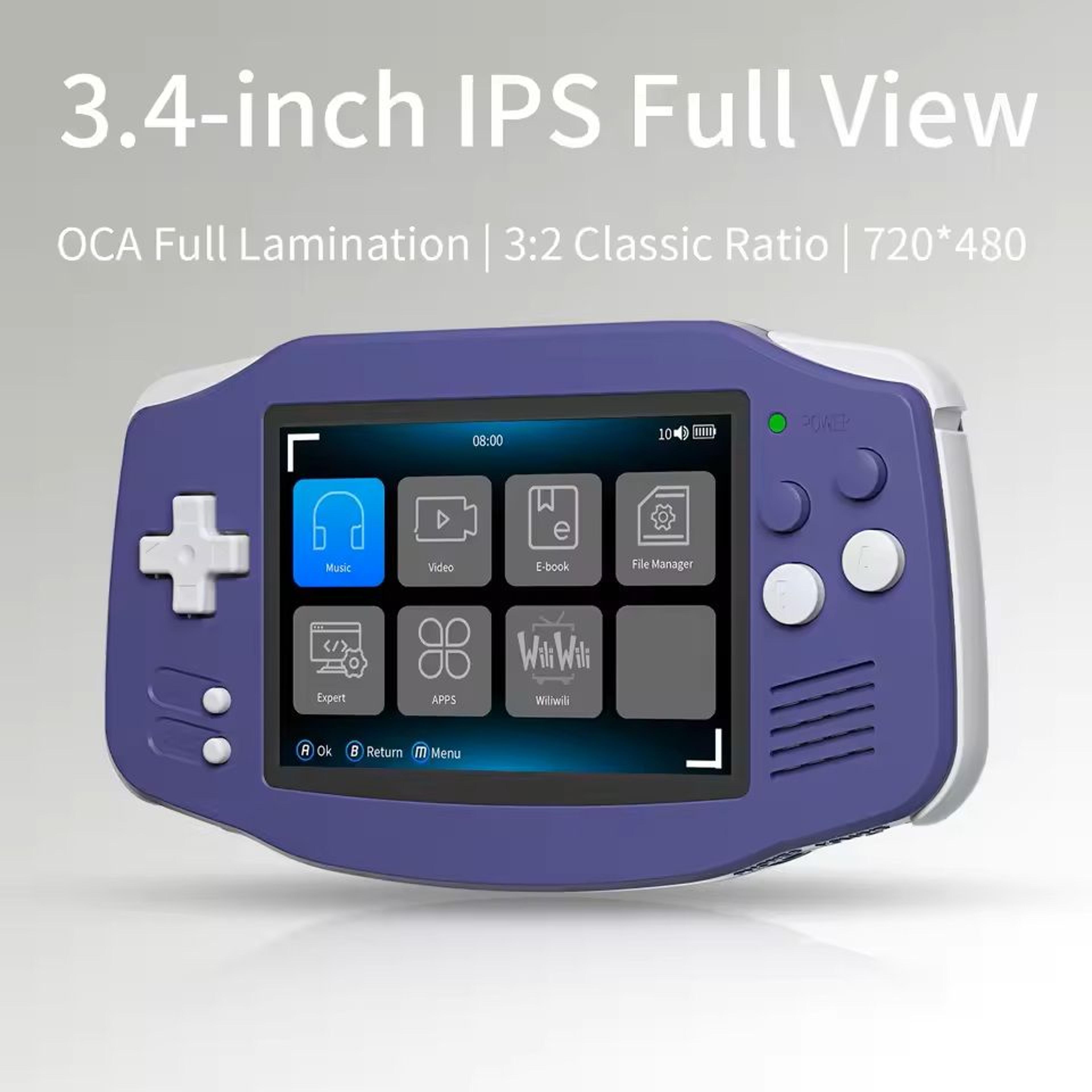 retro handheld game console with wifi and tv output