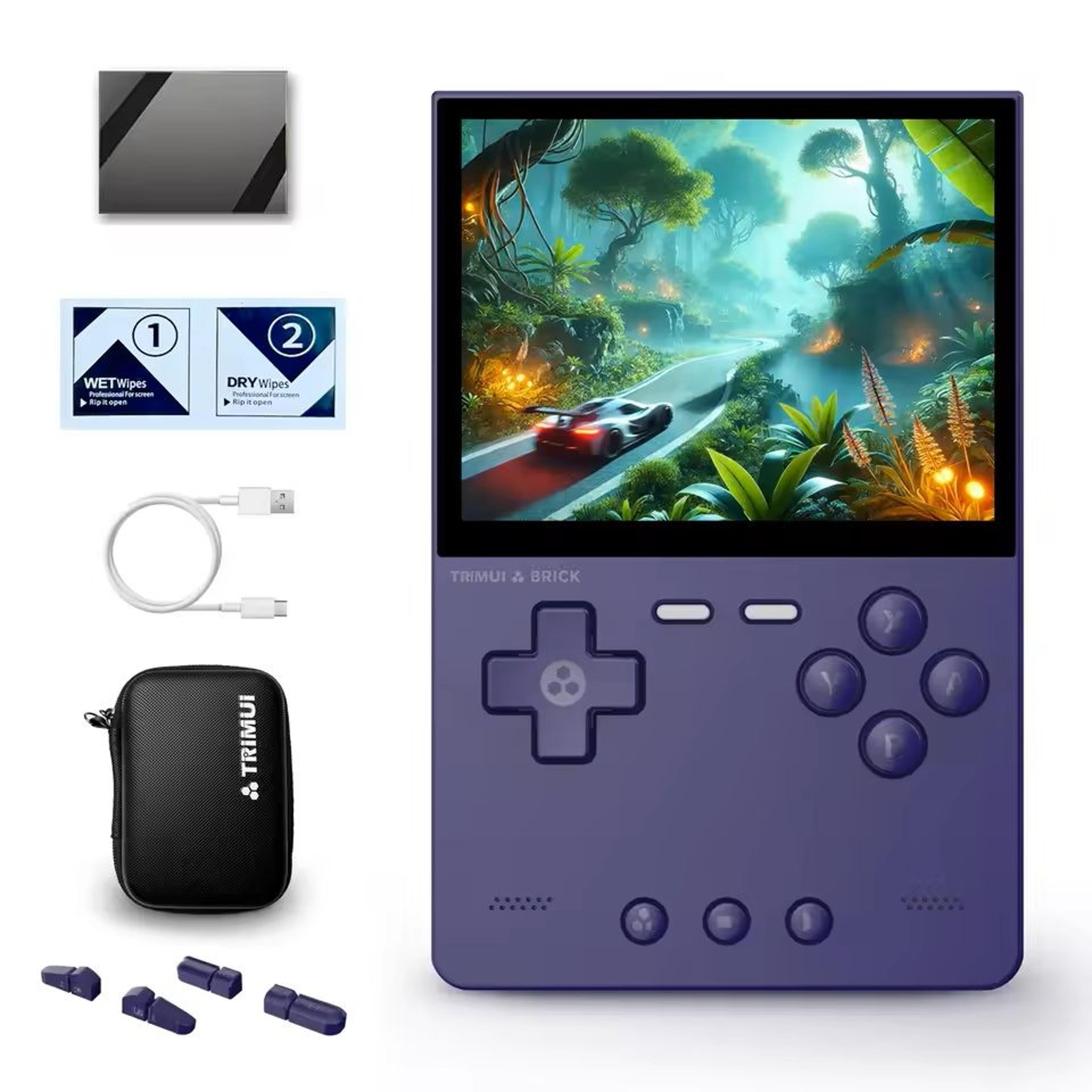 trimui brick handheld gaming console with hd ips display portable retro game console