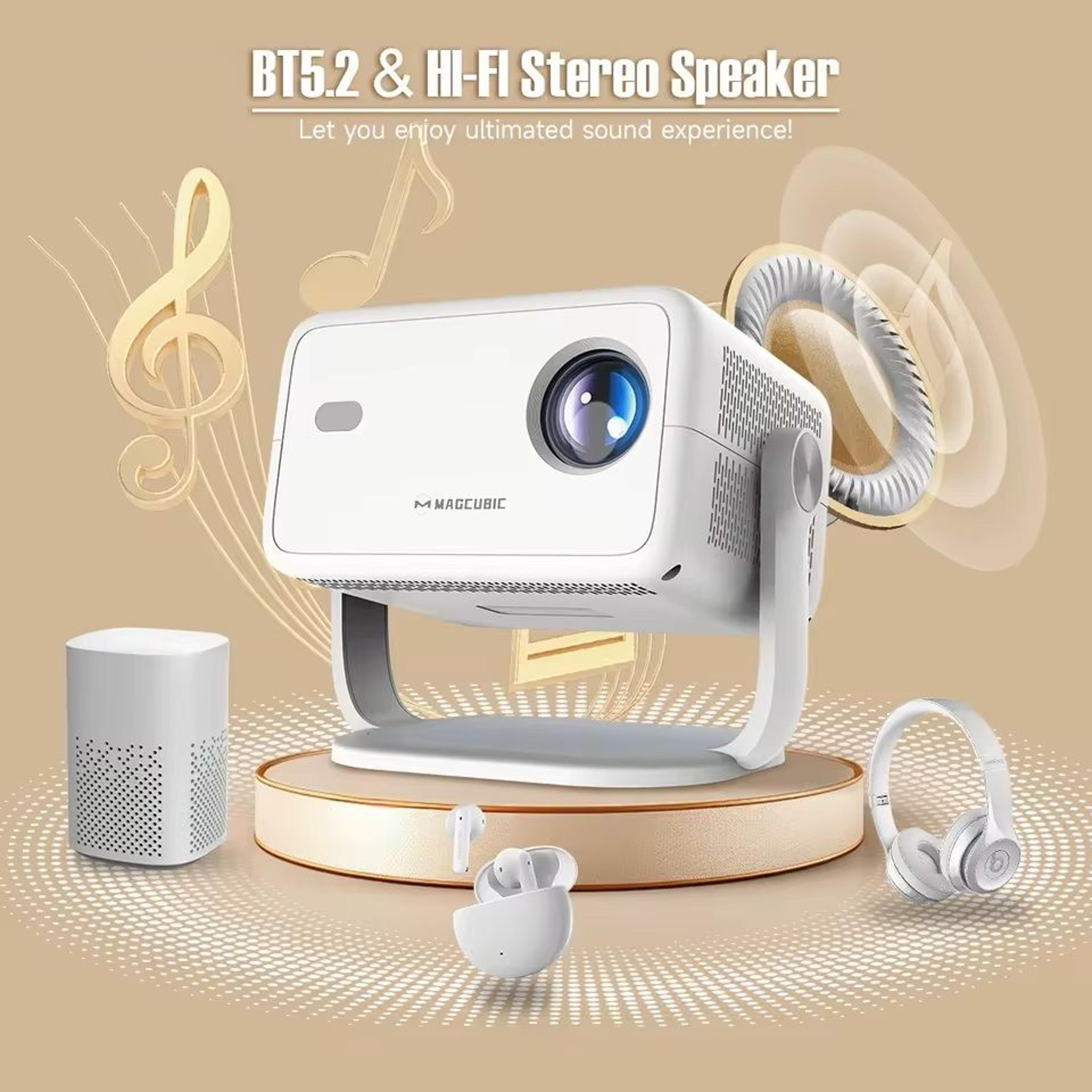 l018 smart home projector with 650ansi brightness and 4k support