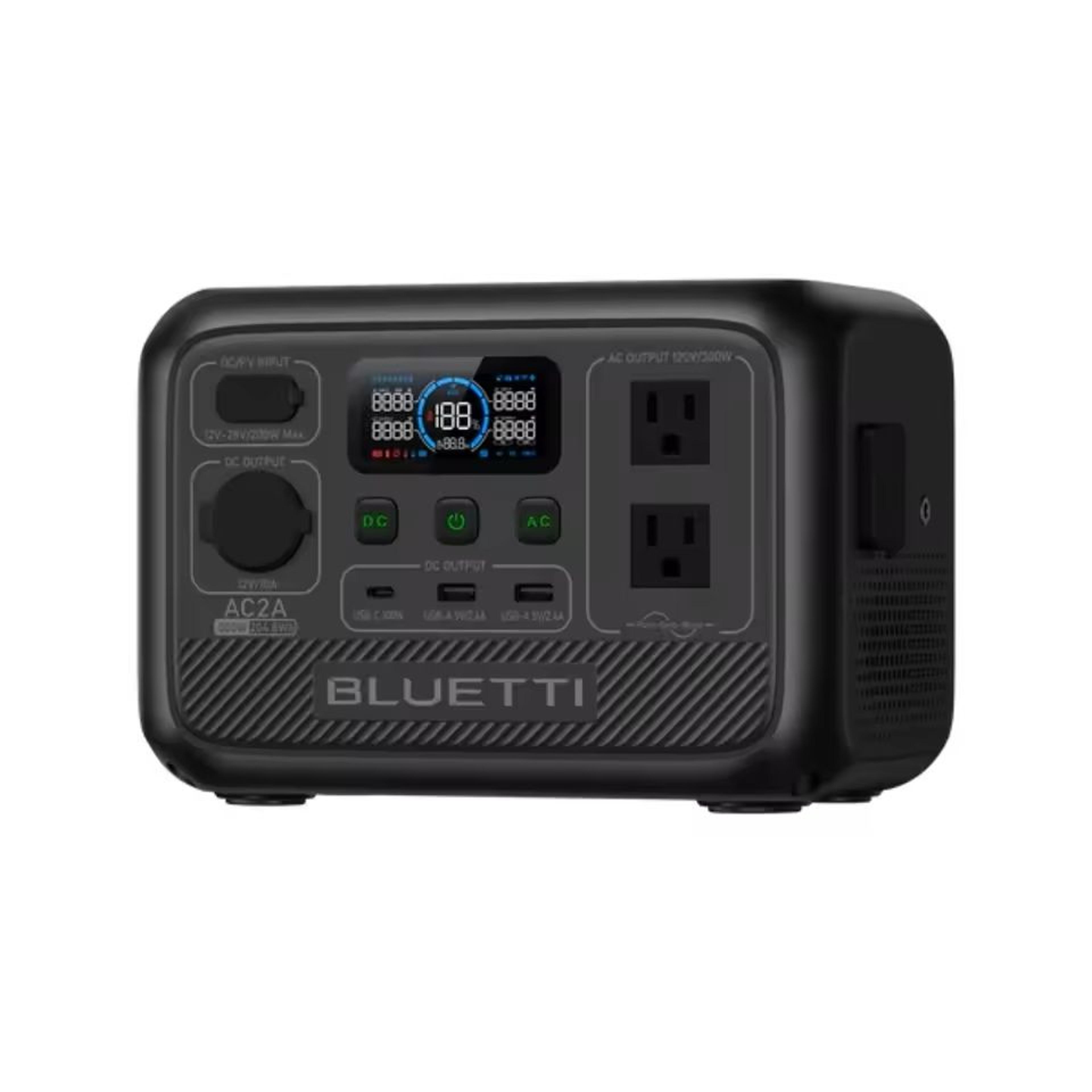 portable power station 300w with fast charging and solar generator compatibility