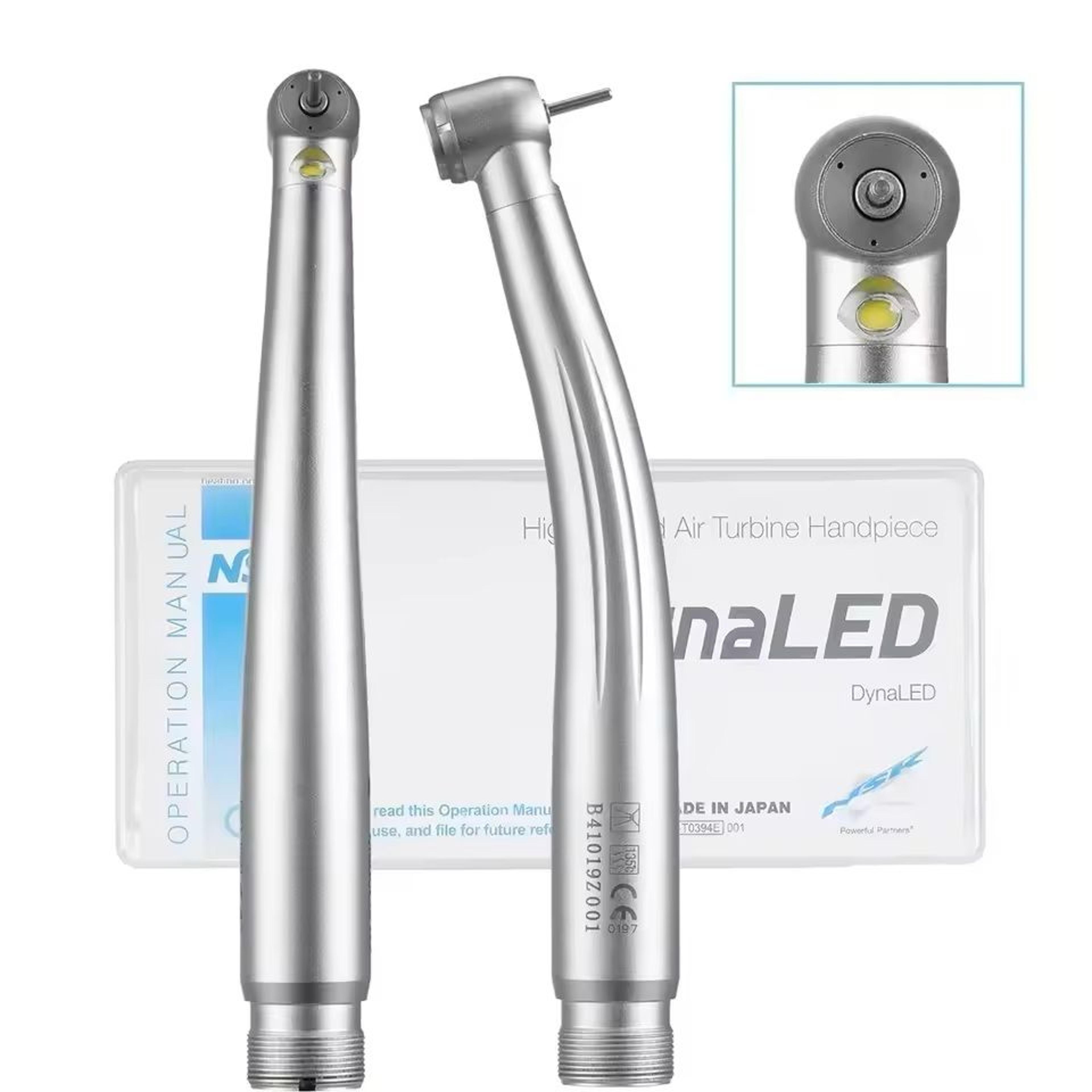 high-speed dental air turbine handpiece with led light