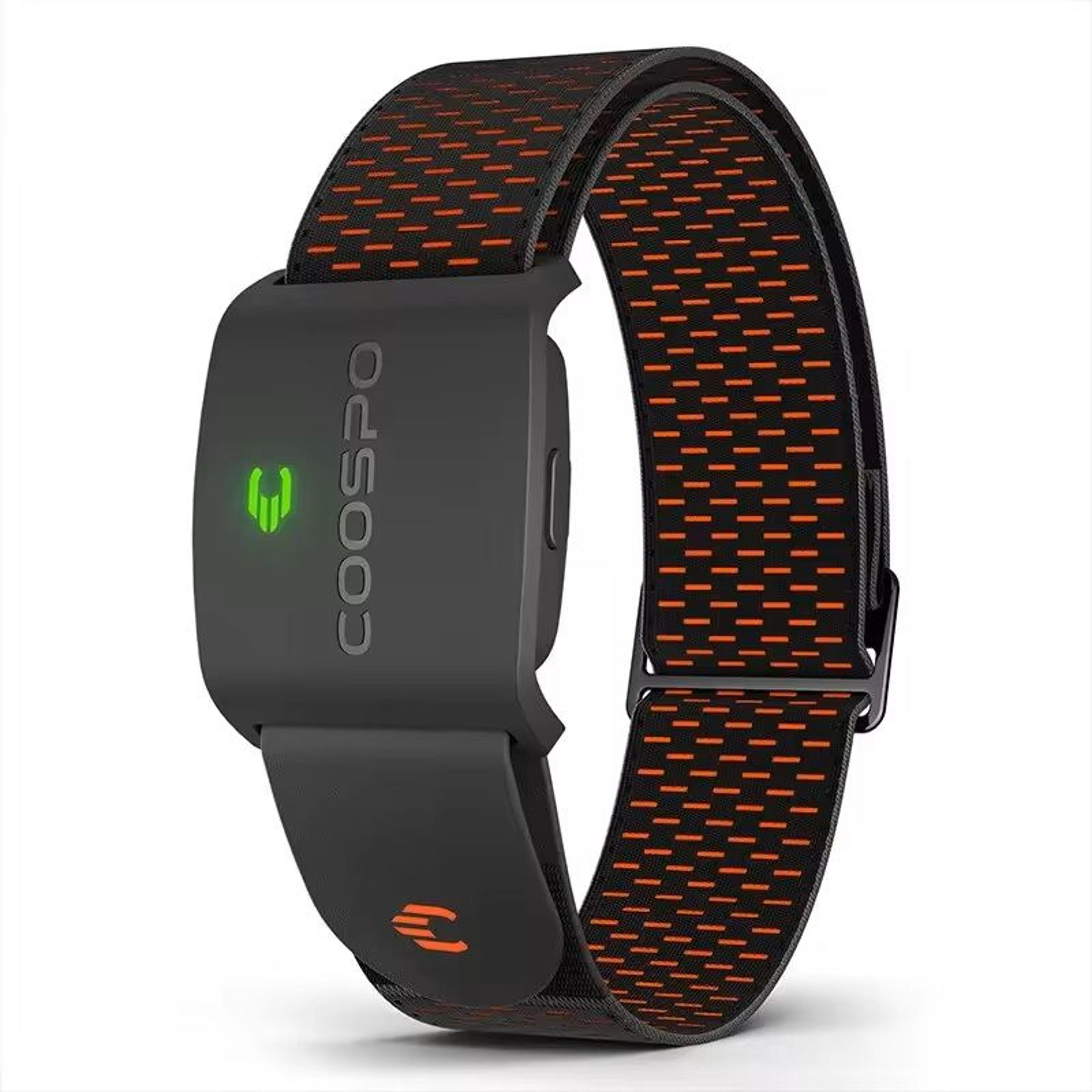 armband heart rate monitor with real-time hr zones and calorie tracking