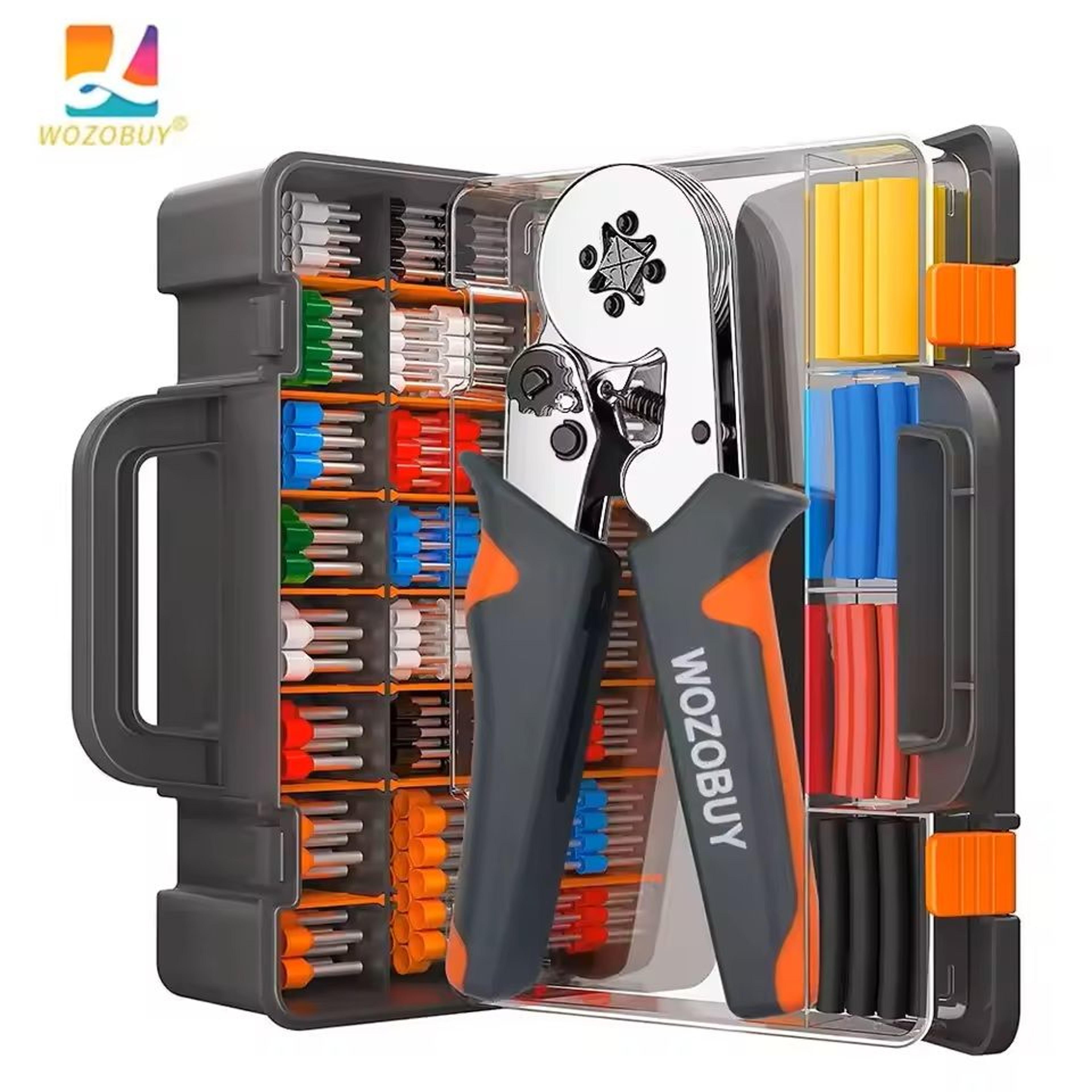 mini electrical wire crimping tool with ferrule sleeve kit