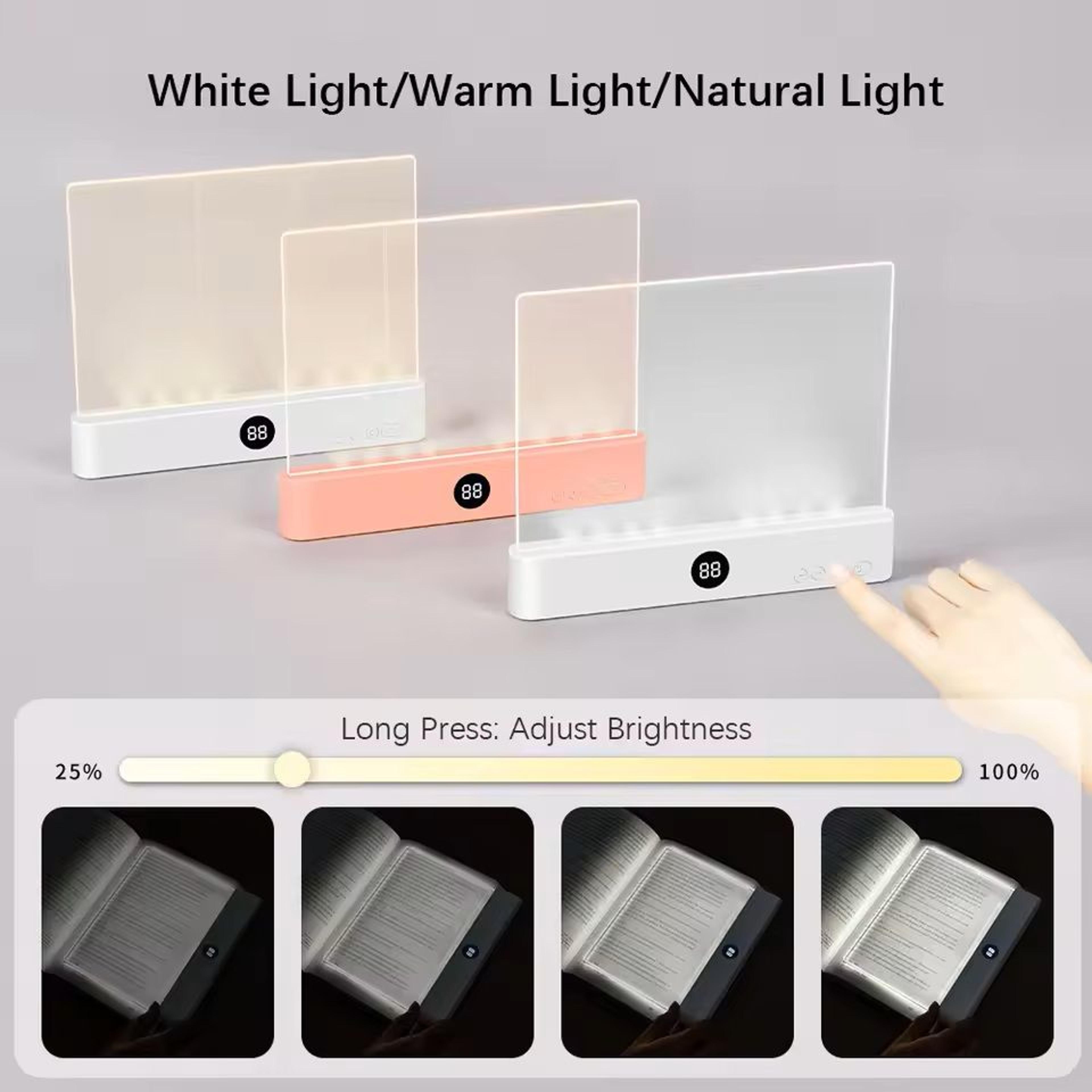 led bookmark reading light for bed and travel