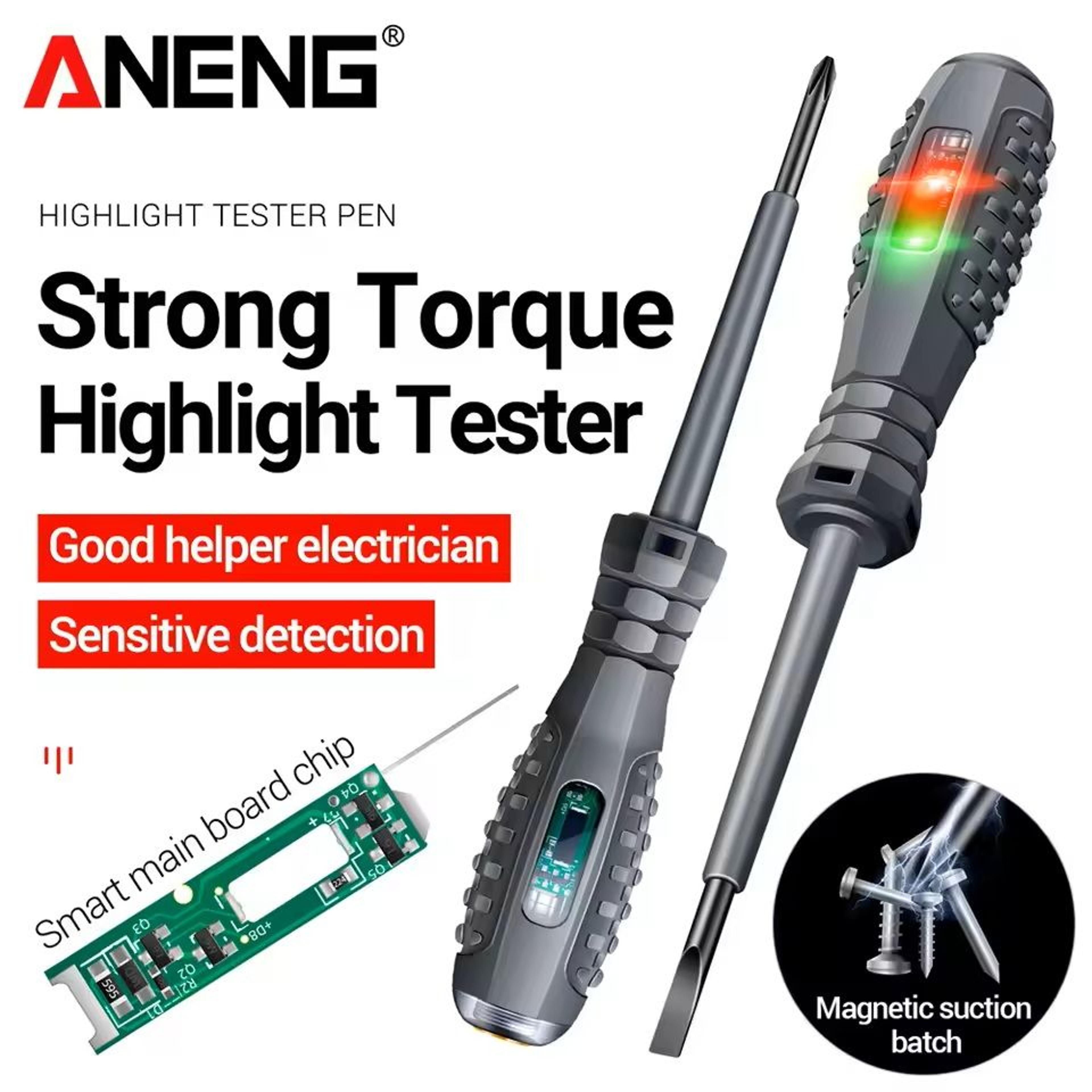 neon voltage tester screwdriver pen with indicator light
