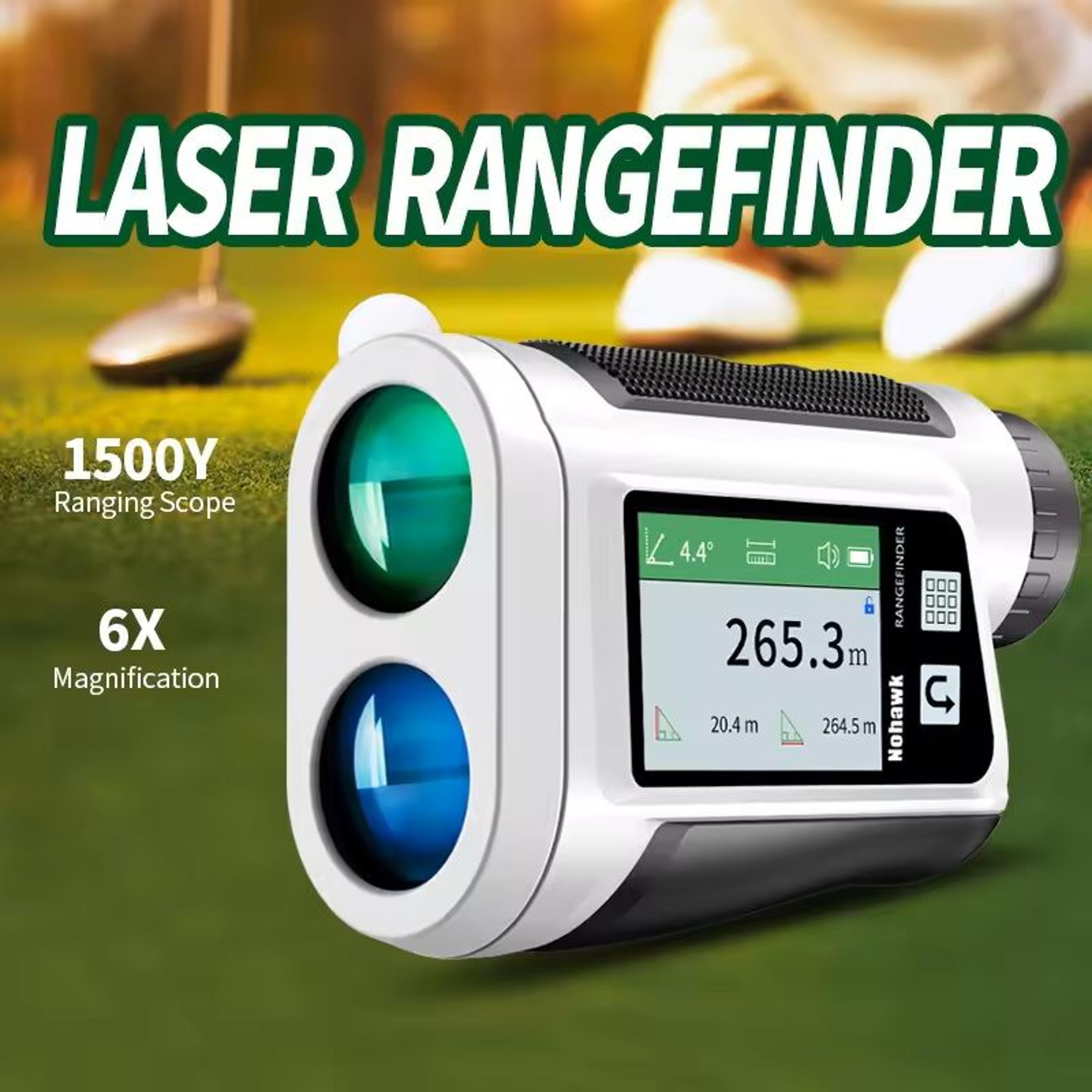 multifunctional golf laser rangefinder with flag-lock and slope mode