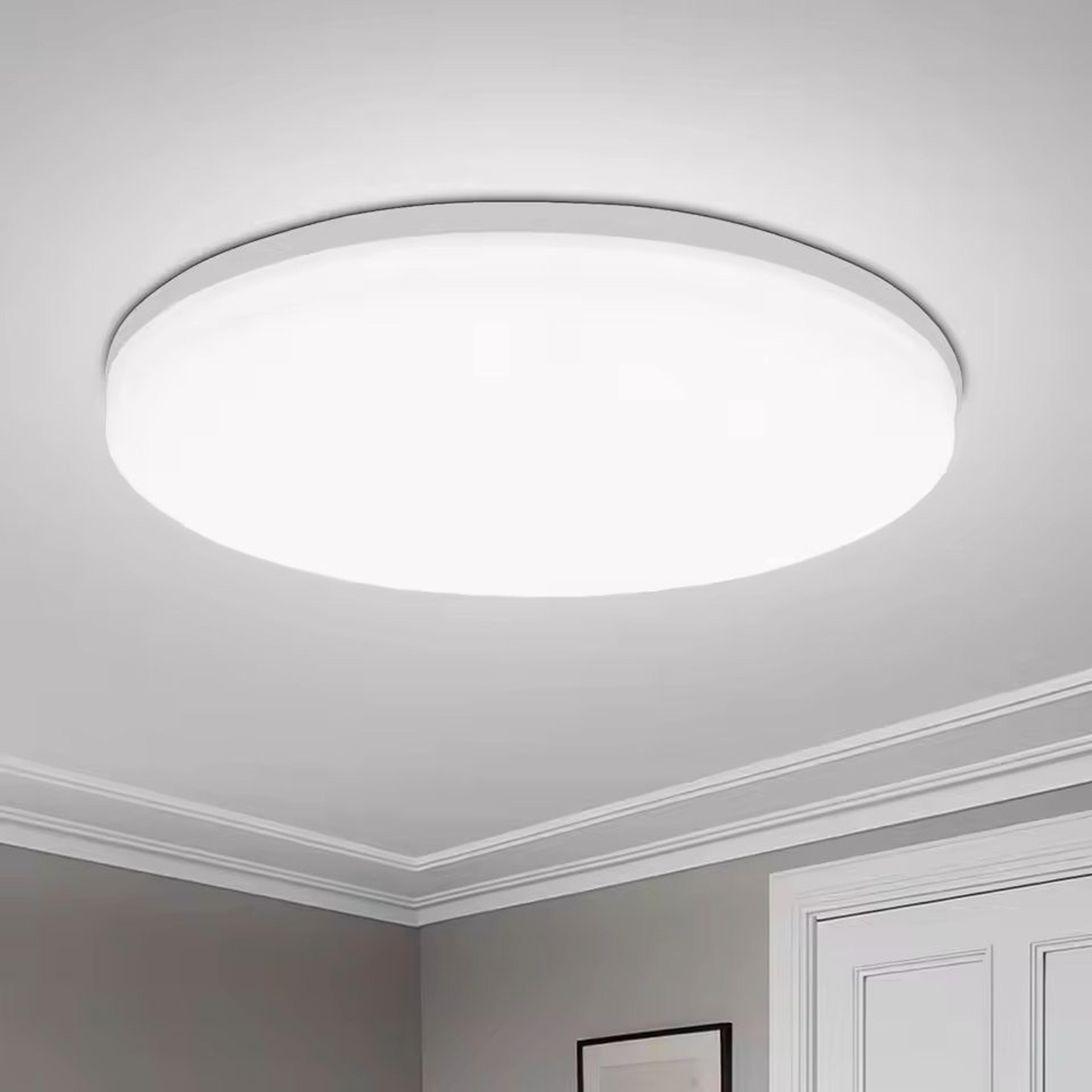 modern round led ceiling light – decorative indoor fixture for living room, bedroom, and kitchen
