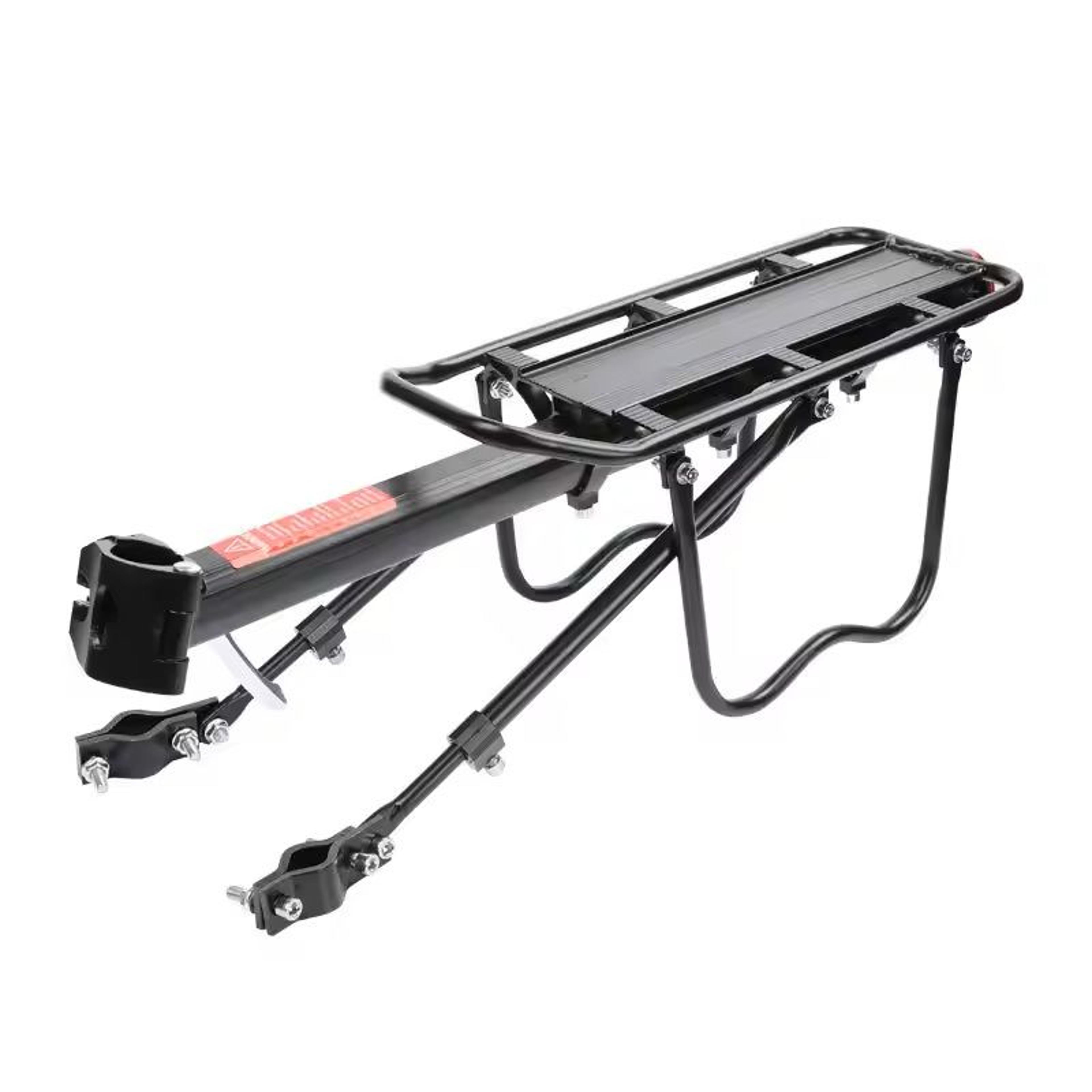 quick release mountain bike rear carrier with reflective plate