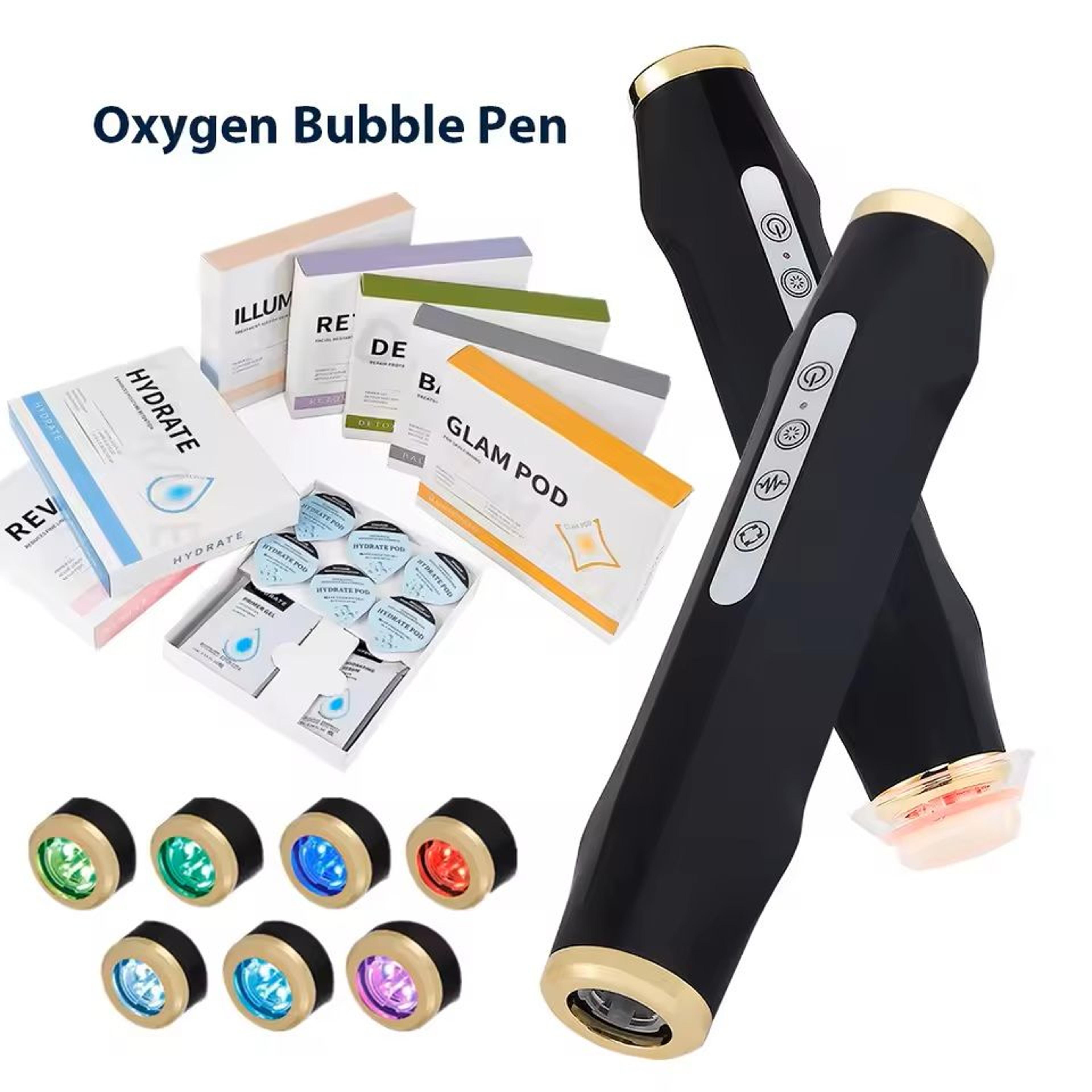 portable oxygen bubble facial machine with co2 gel skin care technology