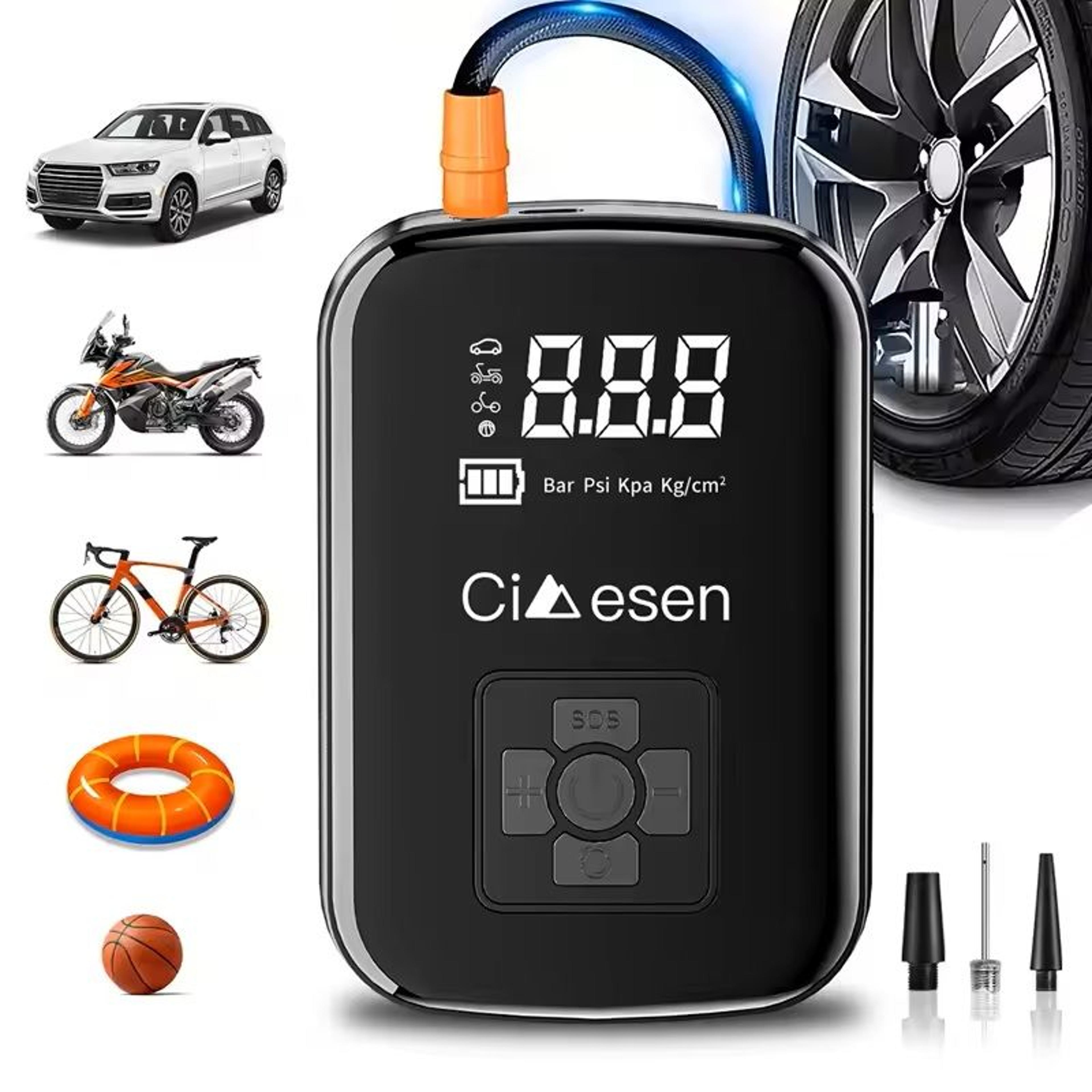 portable wireless air pump 150 psi electric tire inflator